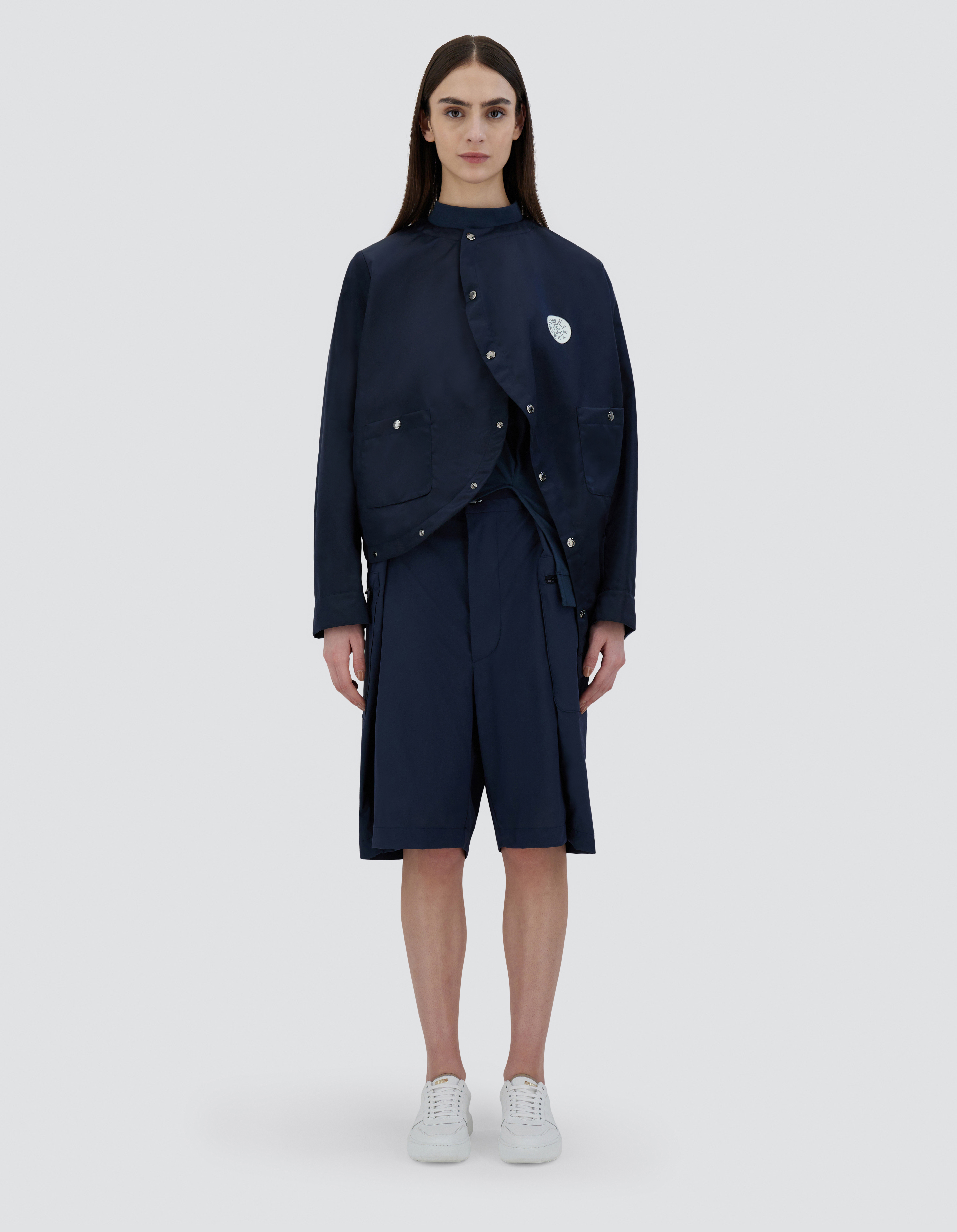 Herno Globe Jacket In Shiny Recycled In Blue