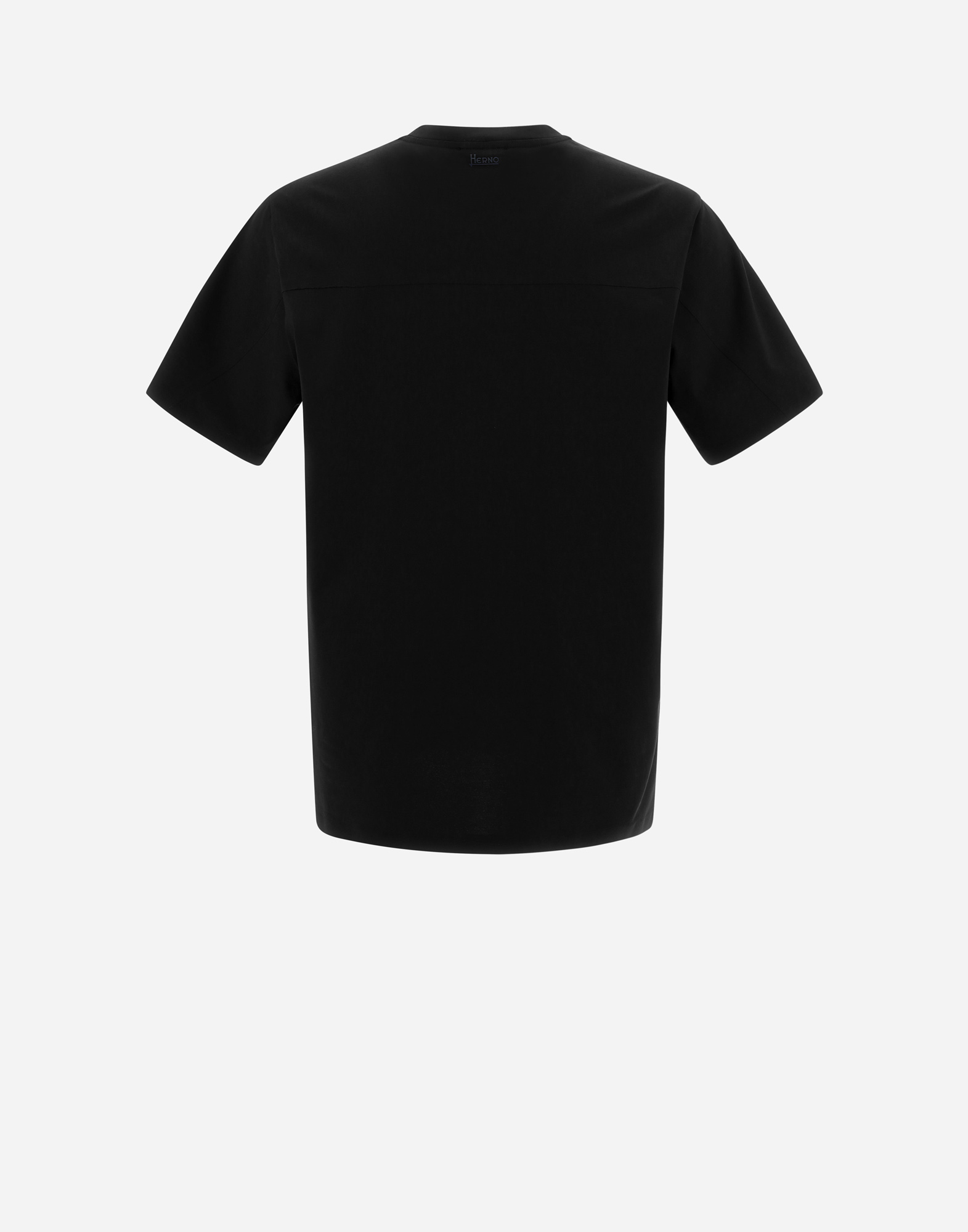 Shop Herno Superfine Cotton Stretch Tシャツ In Black