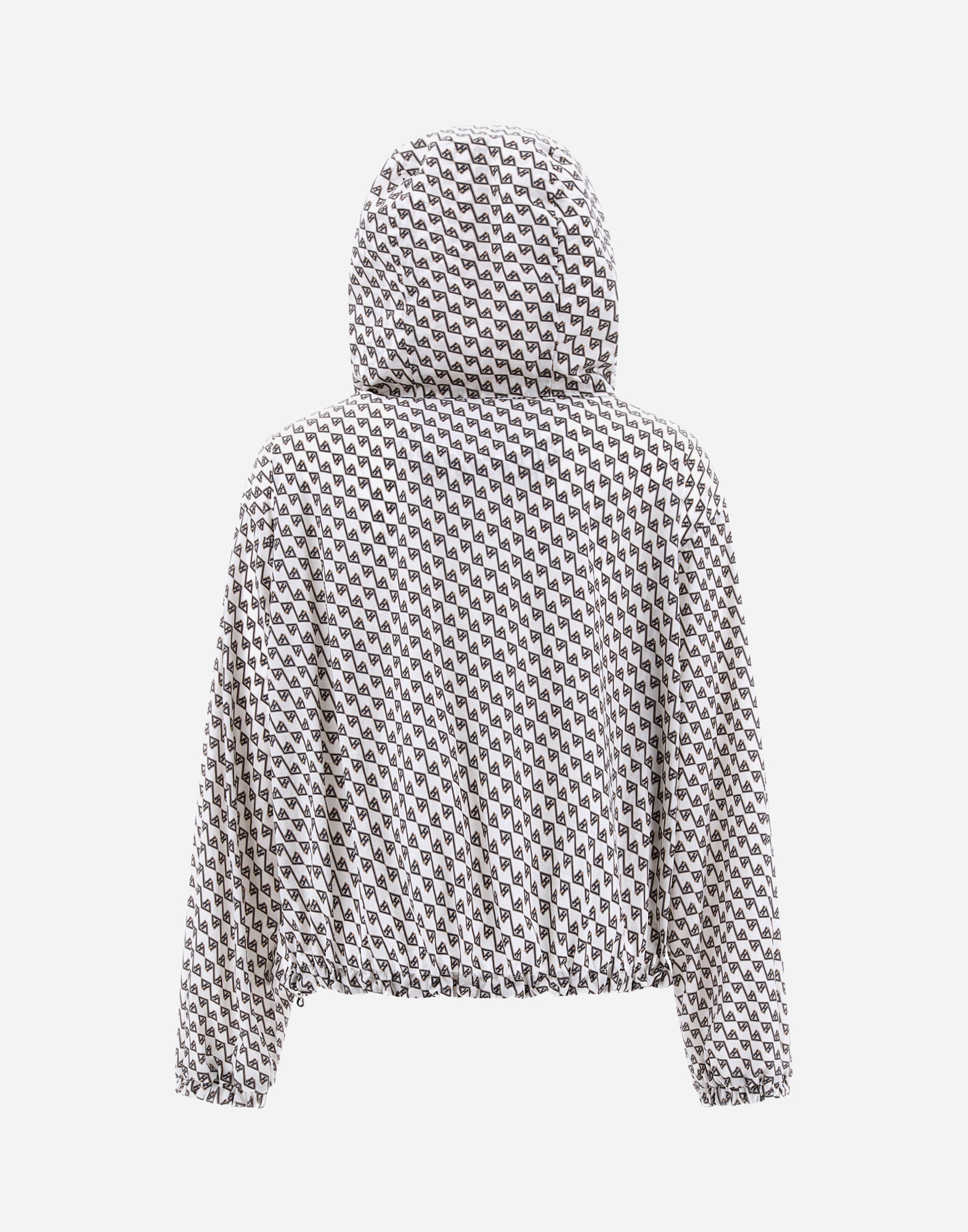Herno Printex H Bomber Jacket In White/blue