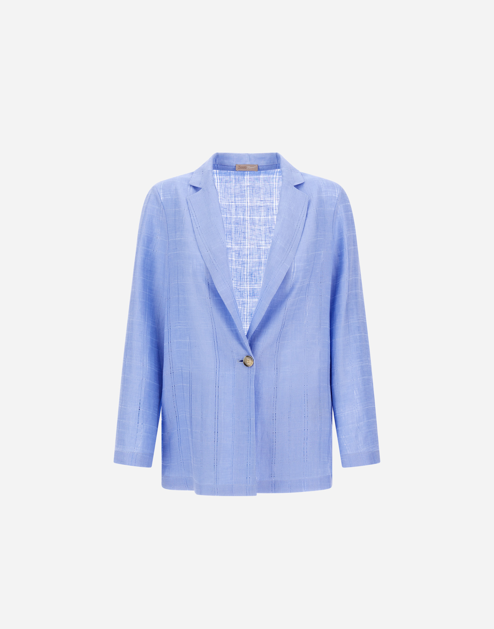 Herno Resort Blazer In Check Linen