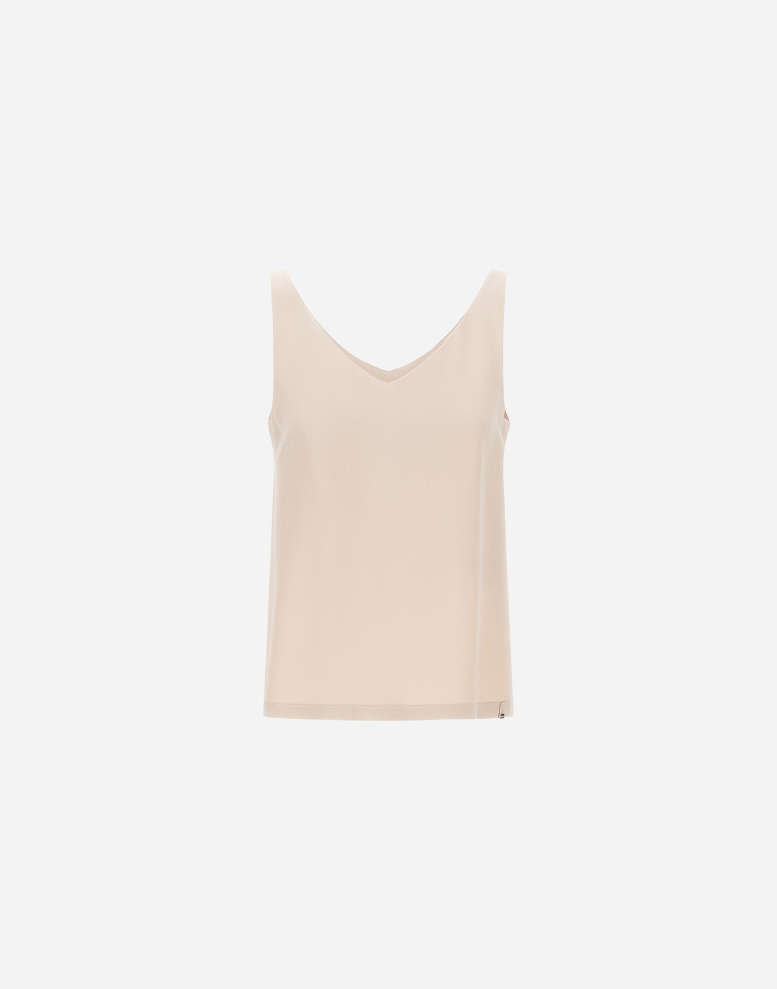 Herno Resort Top In Envers Satin In Neutral