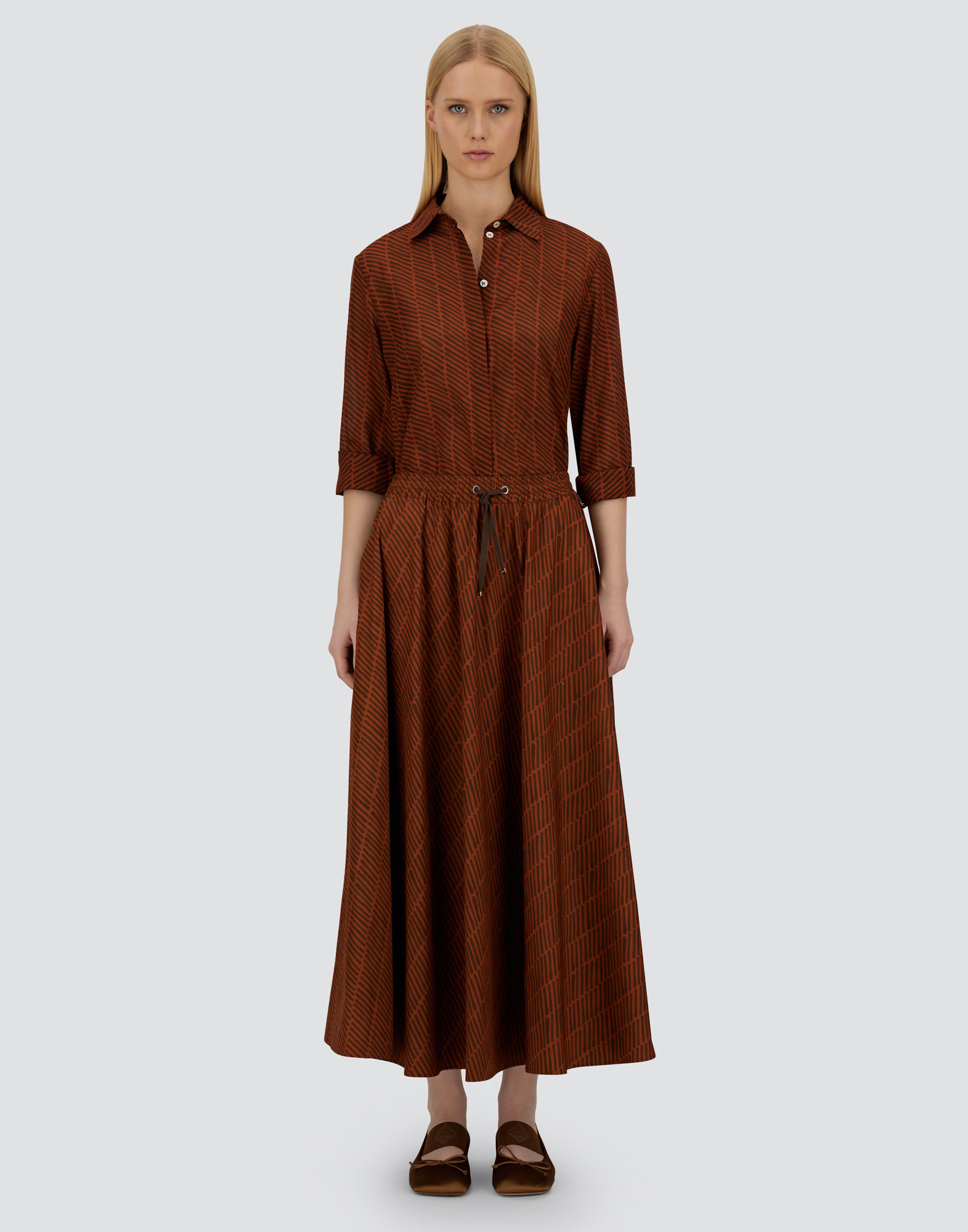 Herno Resort Skirt In Cotton Spike Print