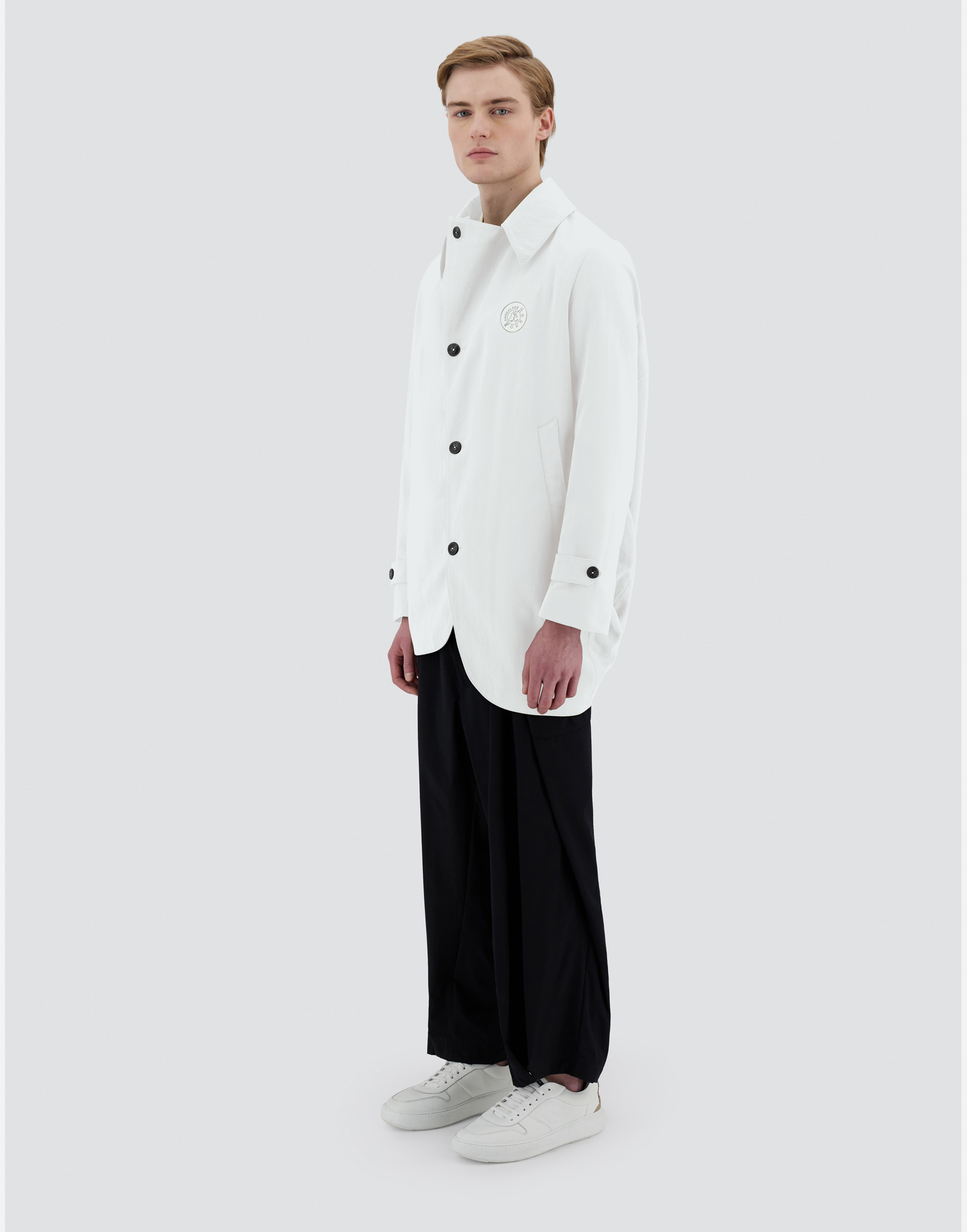 Herno Globe Blazer In Recycled Nylon Twill In White