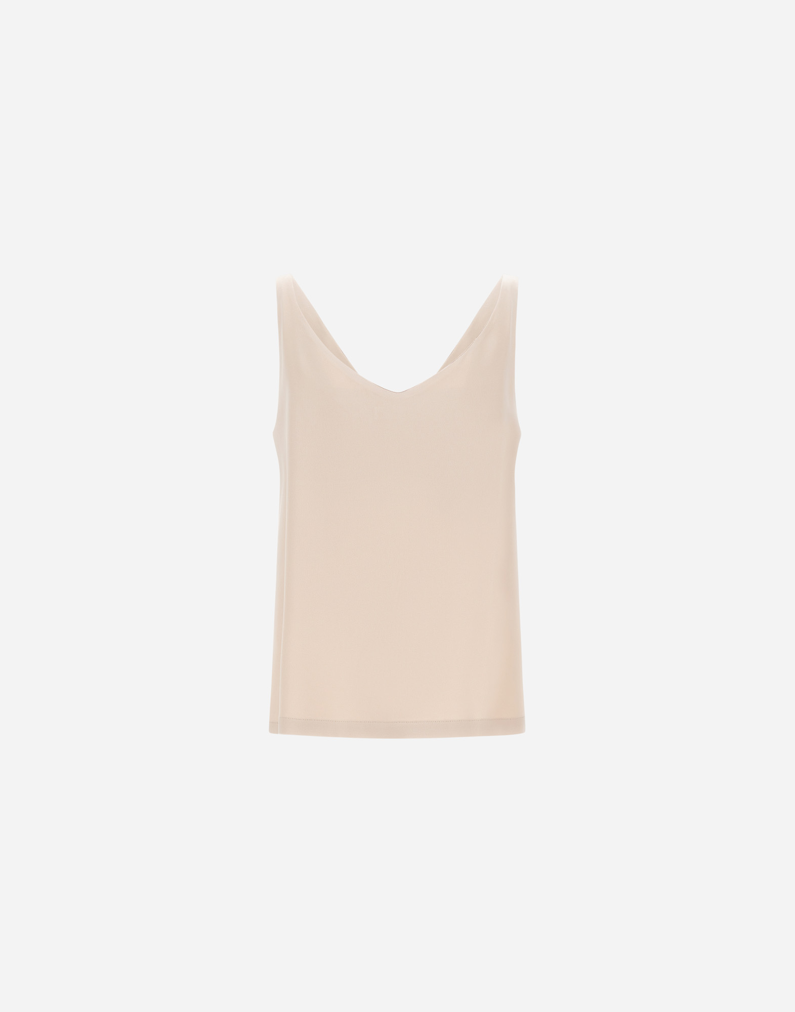 Herno Resort Top In Envers Satin In Neutral