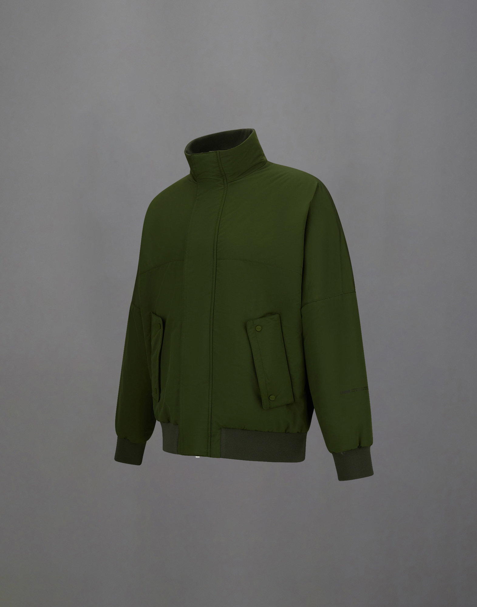 Herno Laminar Bomber Jacket In Organic Tech In Green