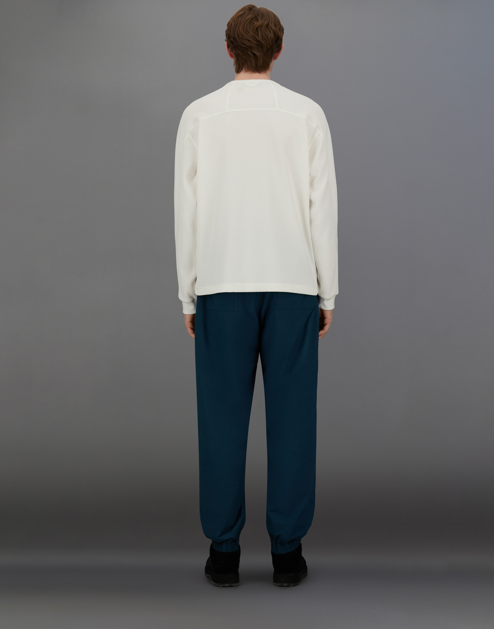 Herno Laminar Waffle Jersey Sweatshirt In White