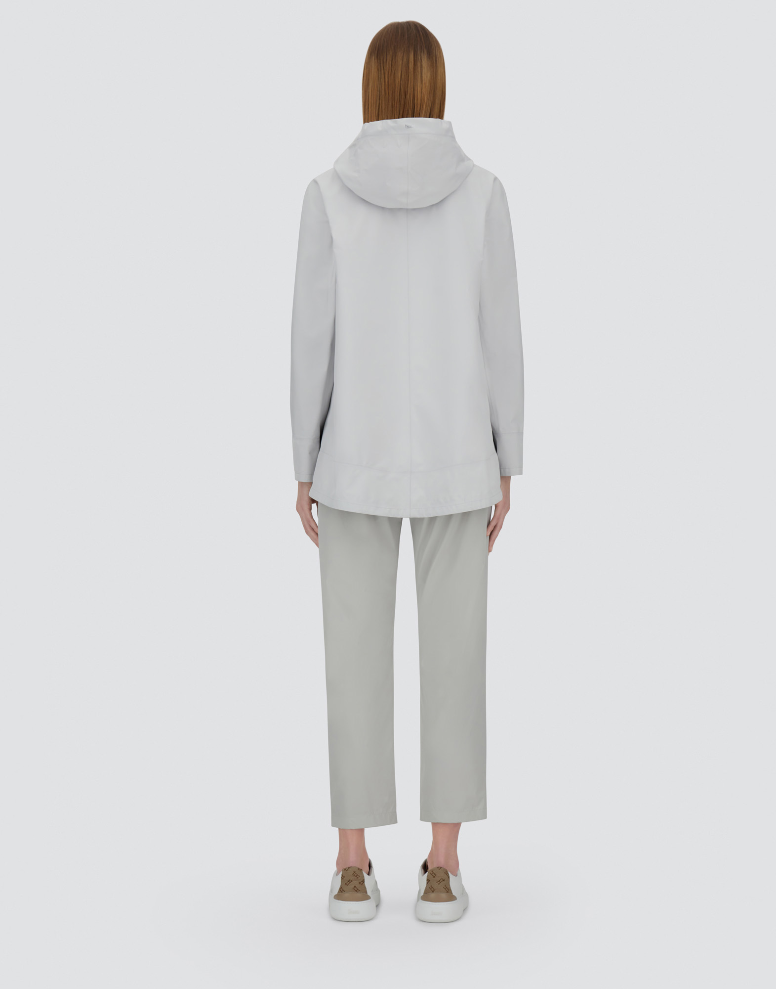 Herno A-shape Jacket In Gore-tex Paclite® In Ice