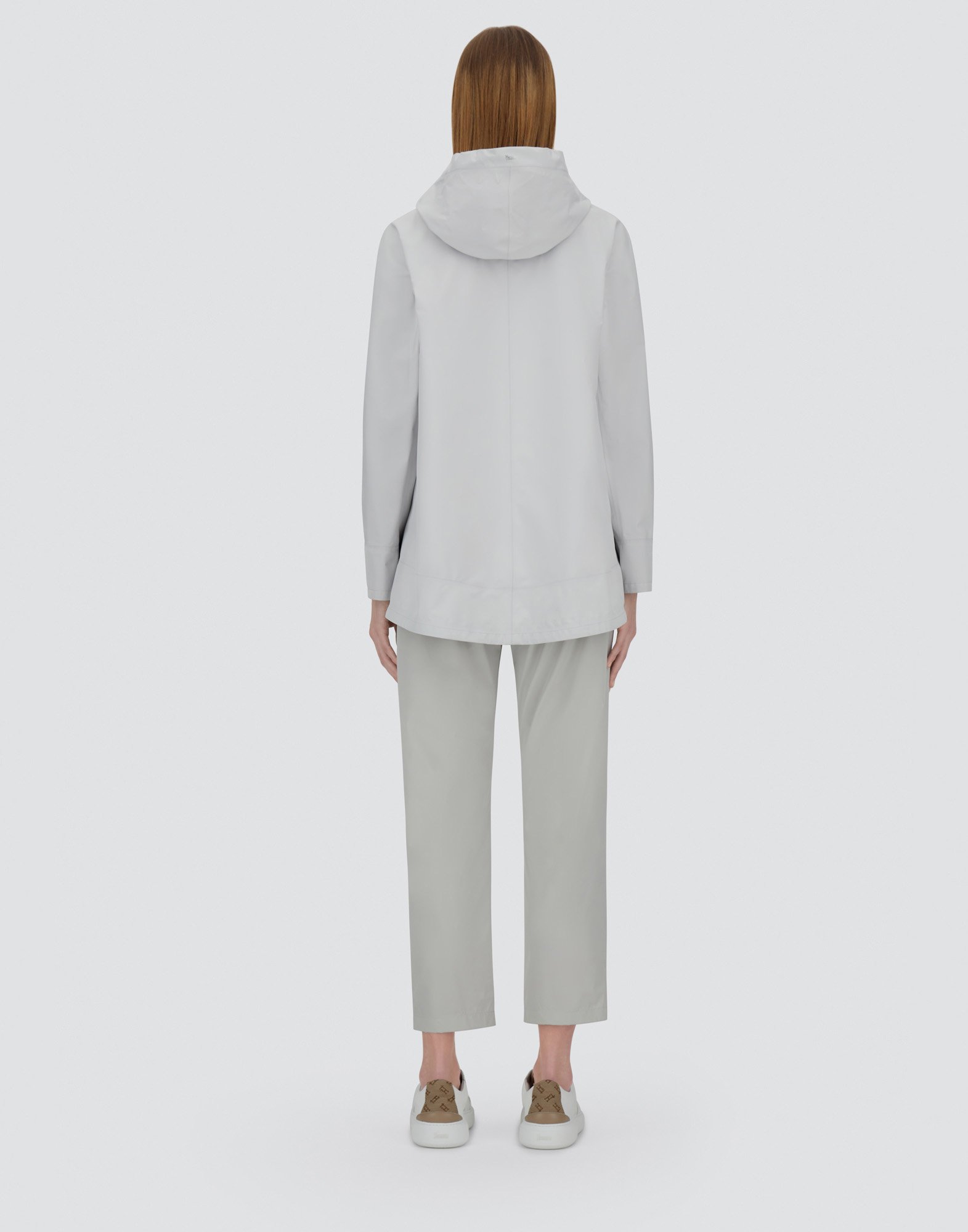 Herno A-shape Jacket In Gore-tex Paclite® In Ice