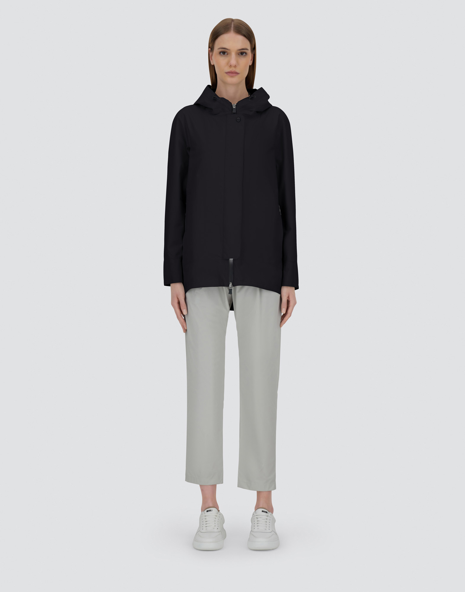 Herno A-shape Jacket In Gore-tex Paclite® In Black