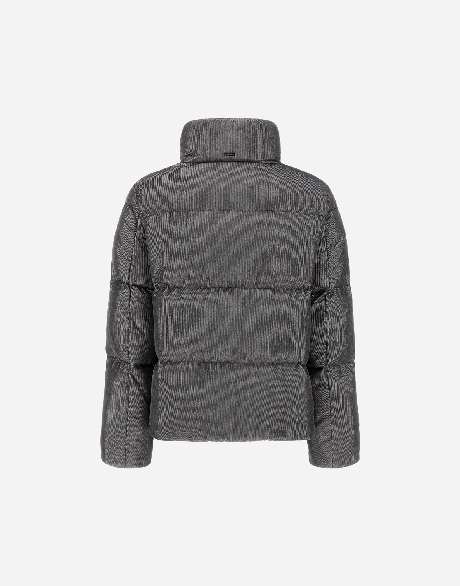 Herno High Collar Padded Jacket Lurex Highlights
