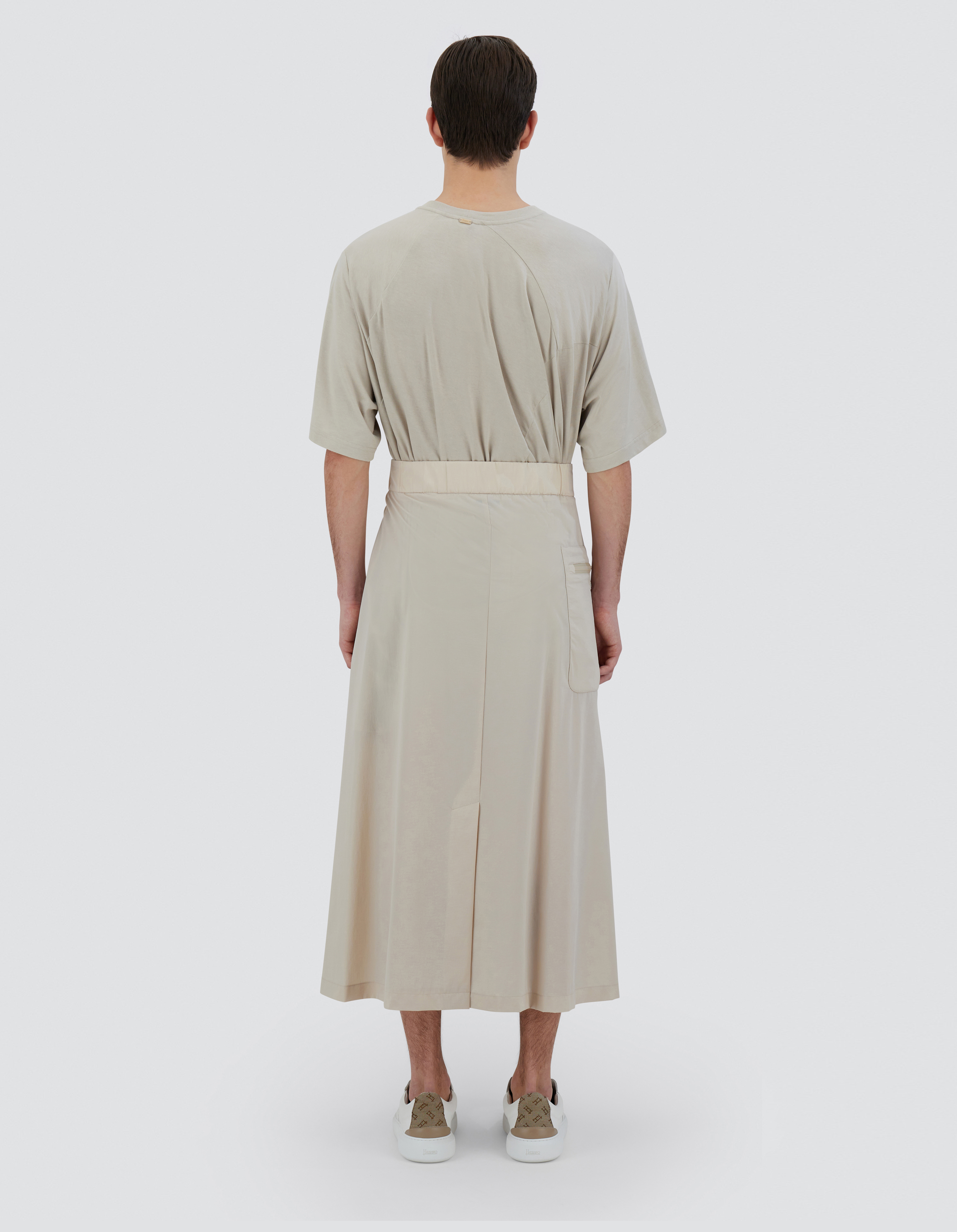 Herno Globe Skirt In Eco Everyday In Light Beige