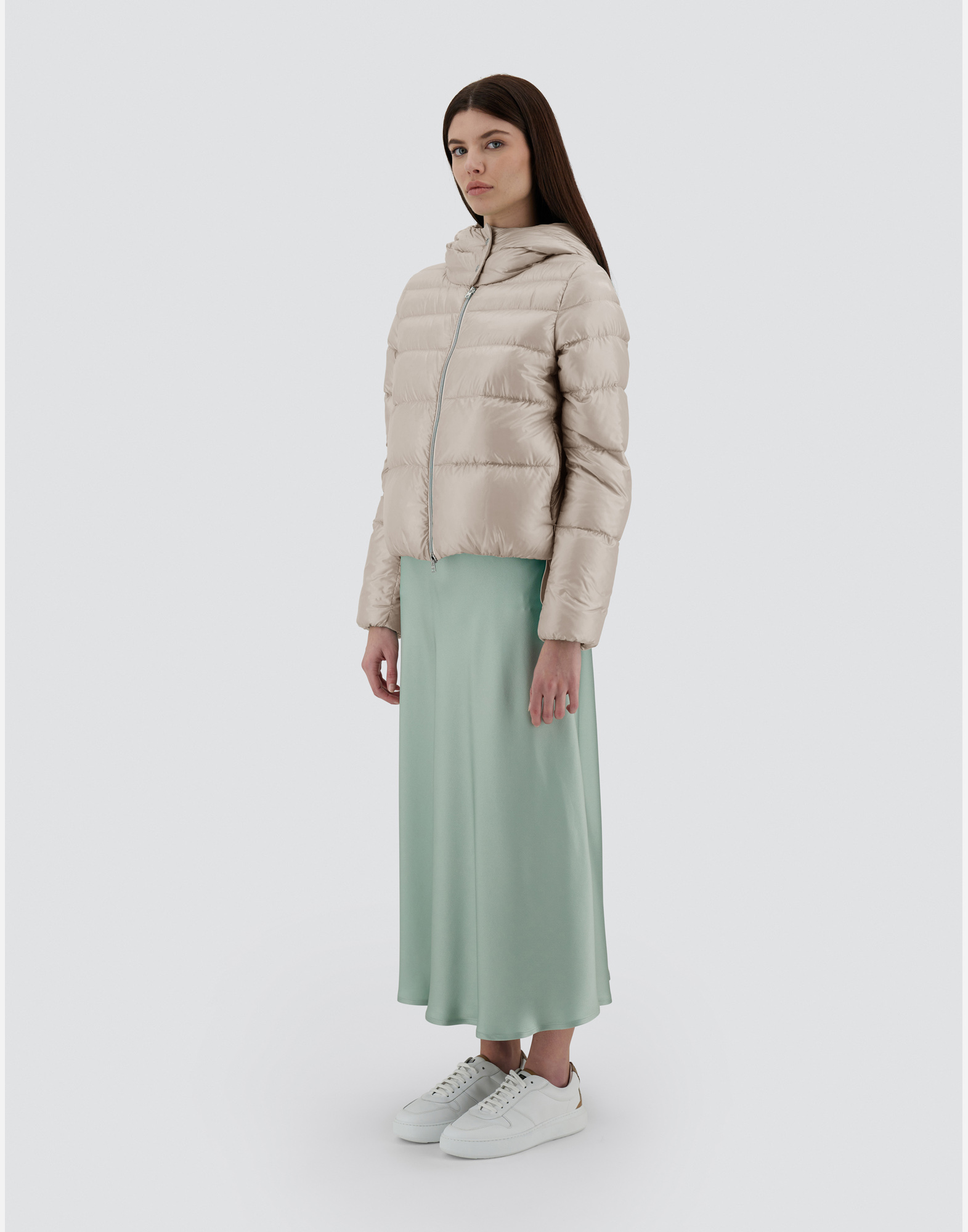 Herno Resort Bomber Jacket In Nylon Ultralight In Chantilly