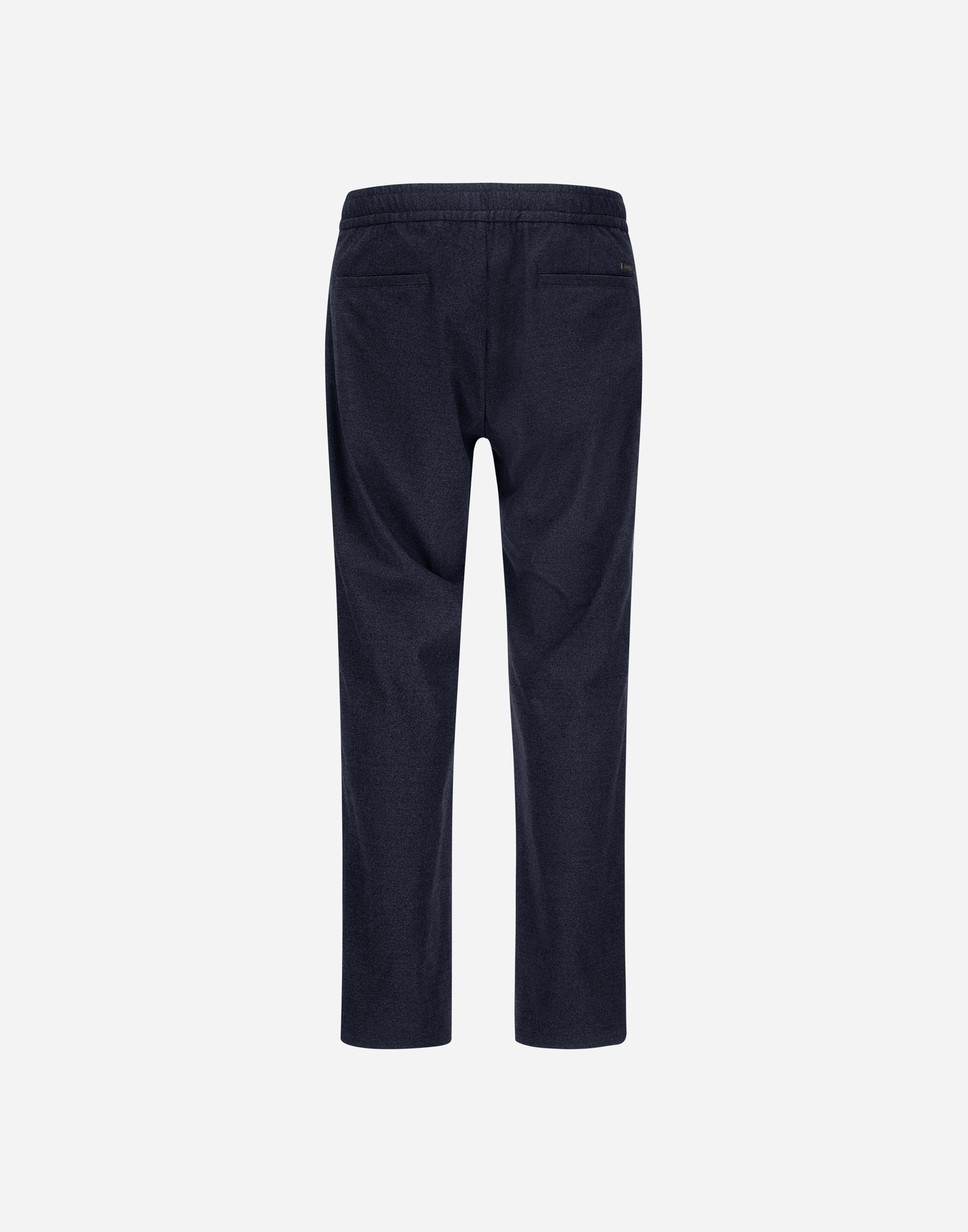 Herno Resort Trousers In Melange Suede Effect