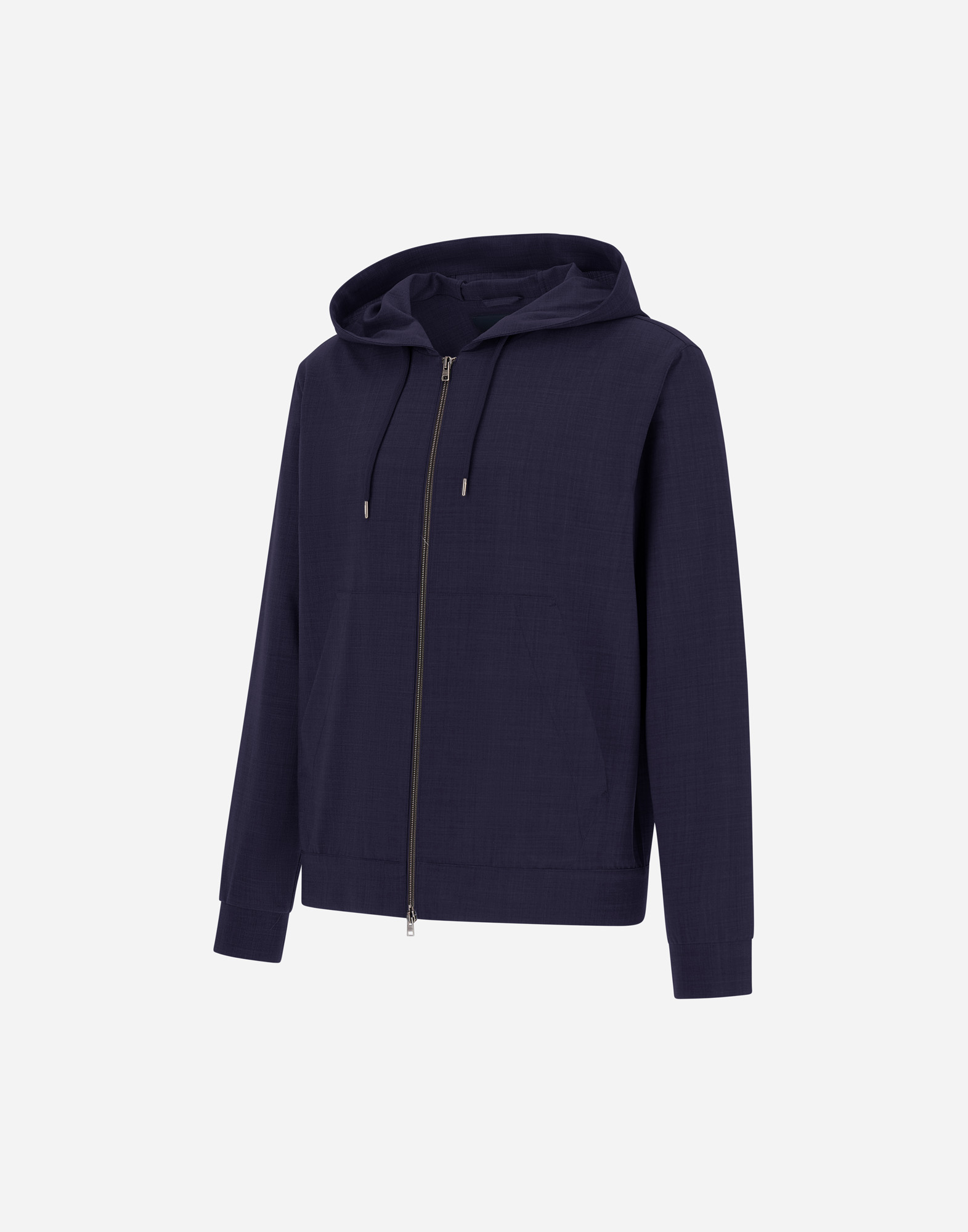 Herno Light Wool Blend Jacket In Blu Navy