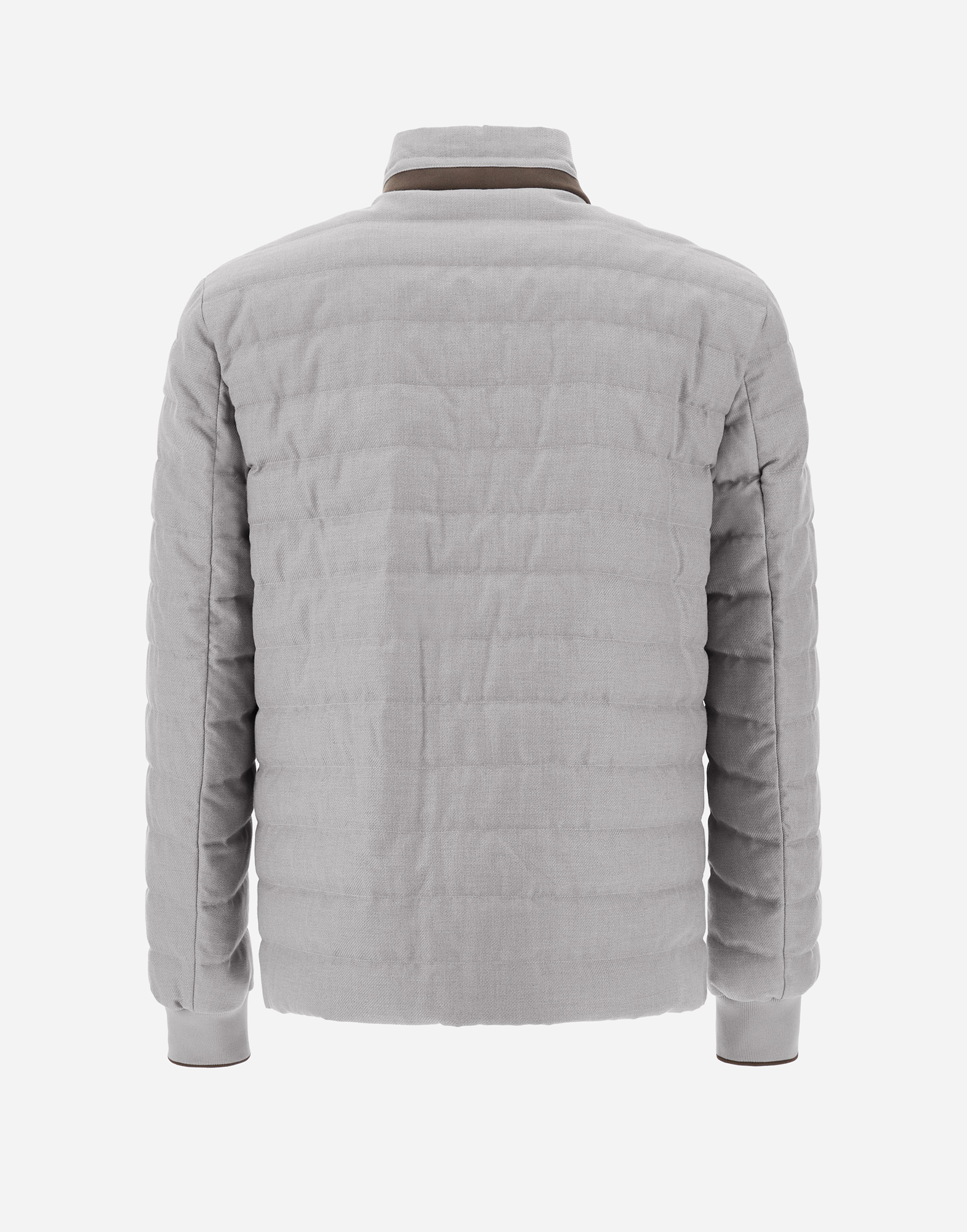 Herno Reversible Cotton Cashmere Rain And Ecoage Bomber In Pearl