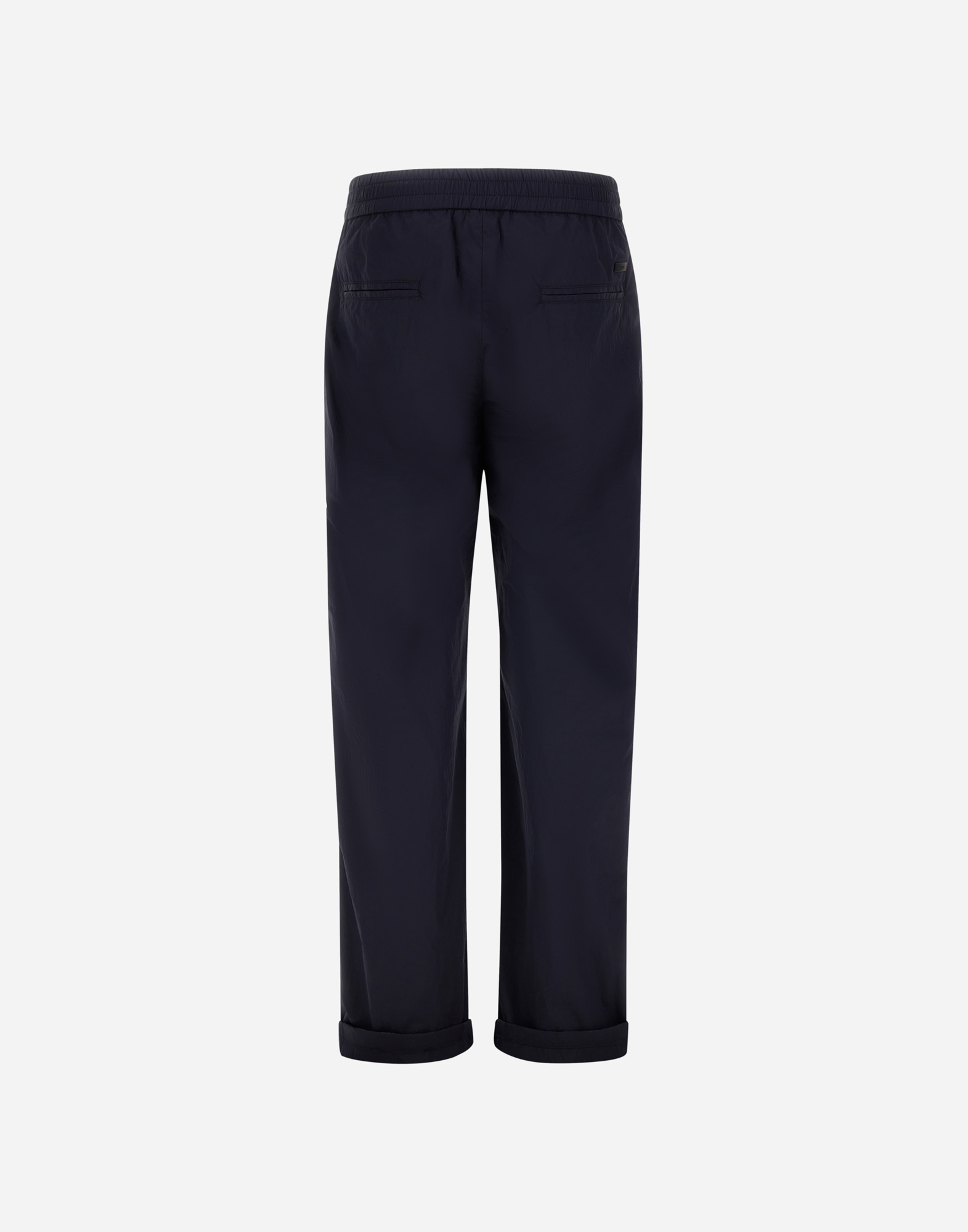 Shop Herno Trousers In Ultralight Crease In Blue