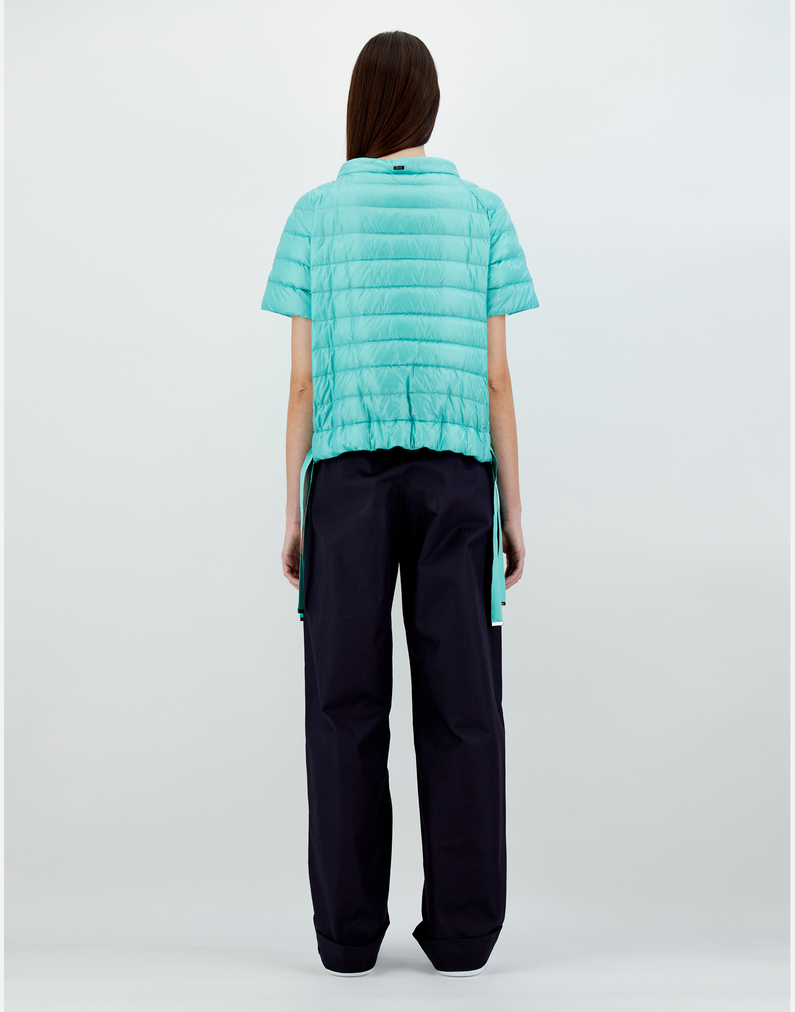 Herno Nylon Ultralight Cape Jacket In Aqua
