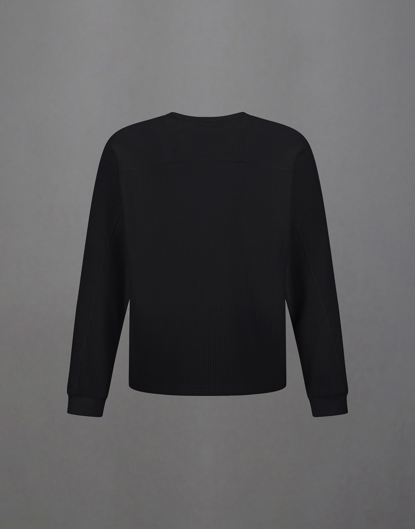 Herno Laminar Waffle Jersey Sweatshirt In Black