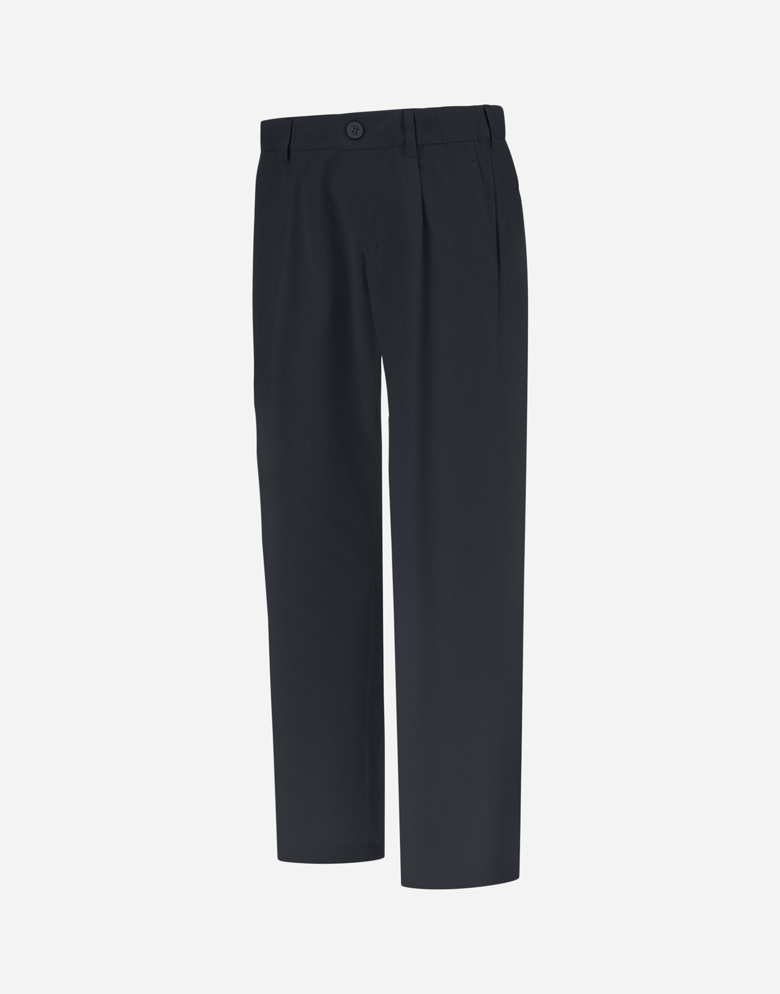 Herno Cotton Feel Trousers With Drawstring In Blu Navy