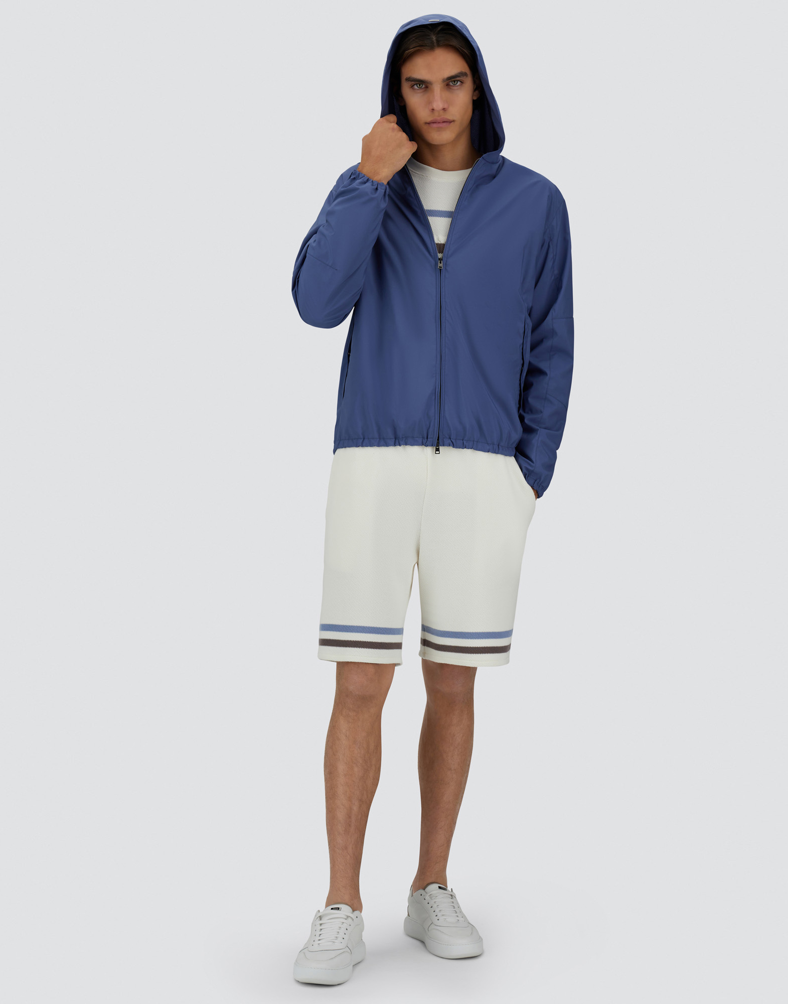 Herno Smart Tech Jacket In Light Blue
