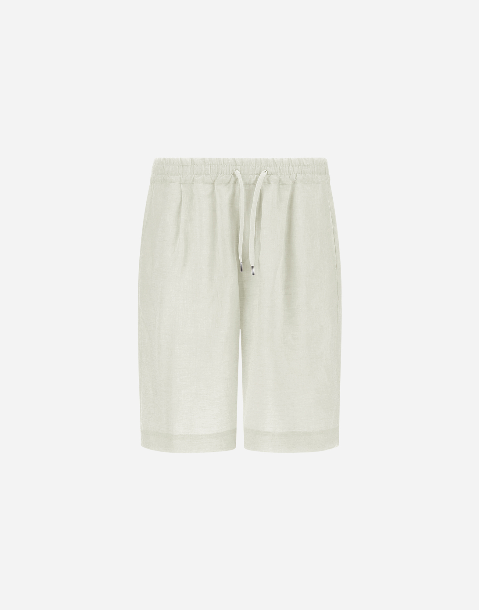 Herno Summer Linen Shorts In Chantilly