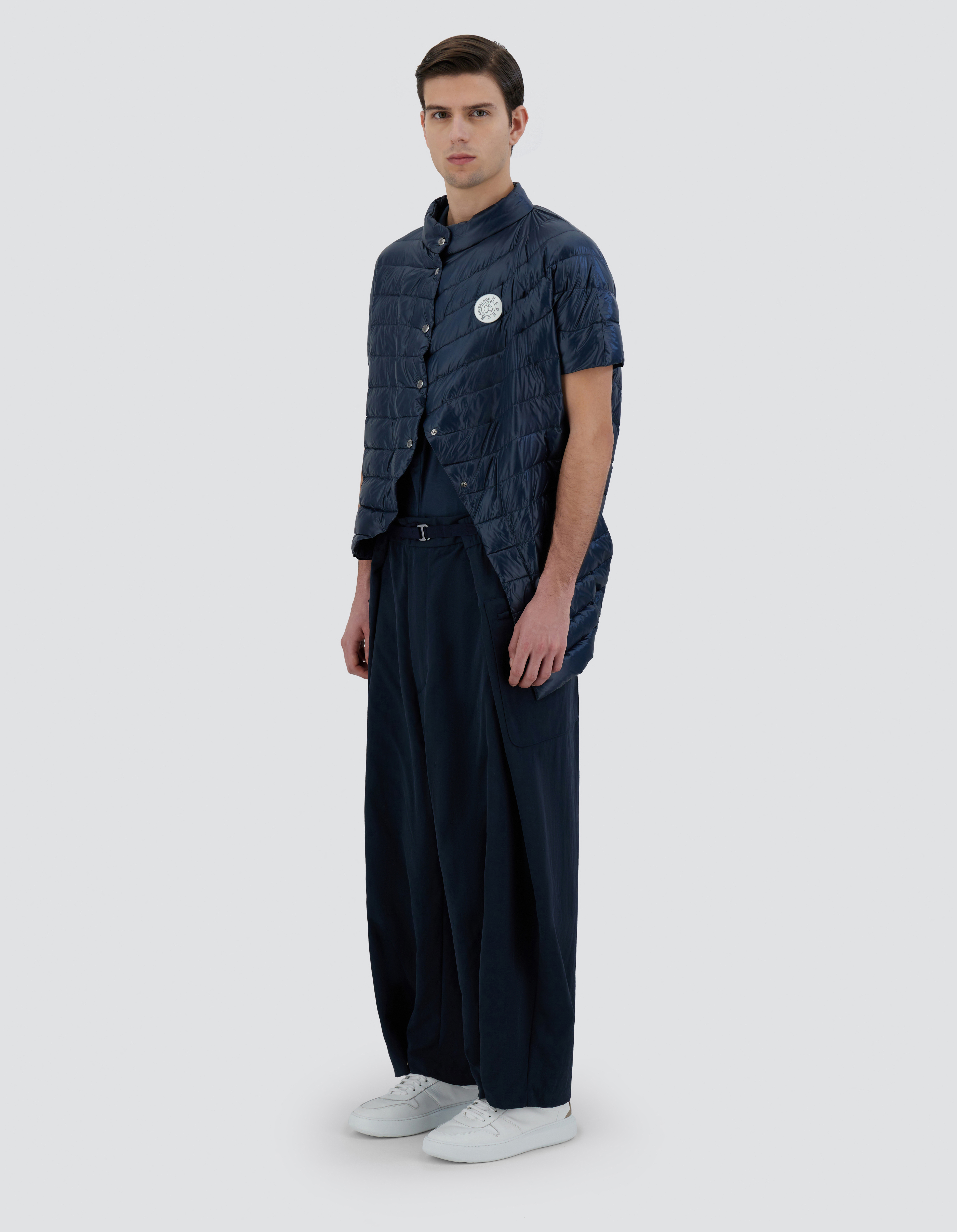 Herno Globe Cape In Fast5degradable In Blue