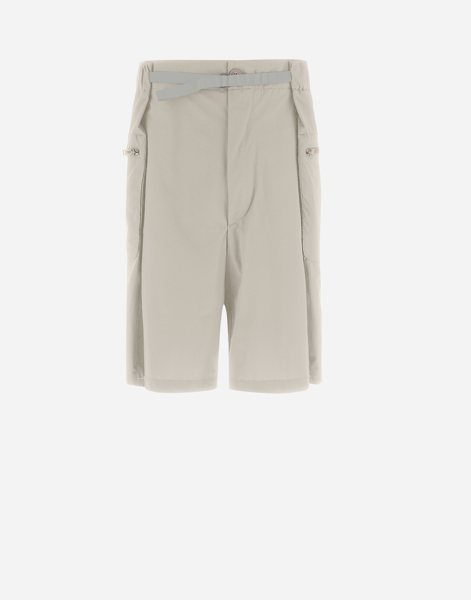 Shop Herno Globe Cropped Trousers In Eco Everyday In Light Beige