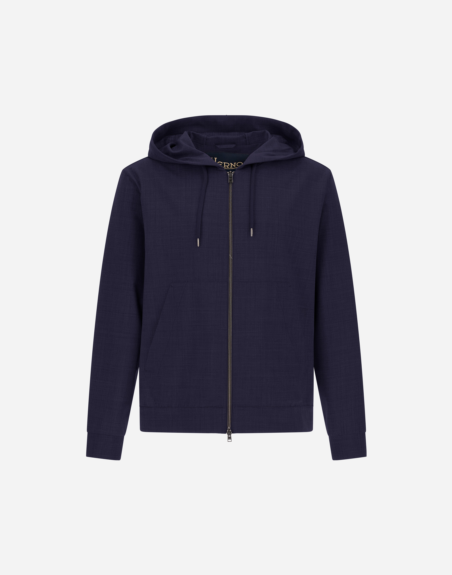 Herno Light Wool Blend Jacket In Blu Navy