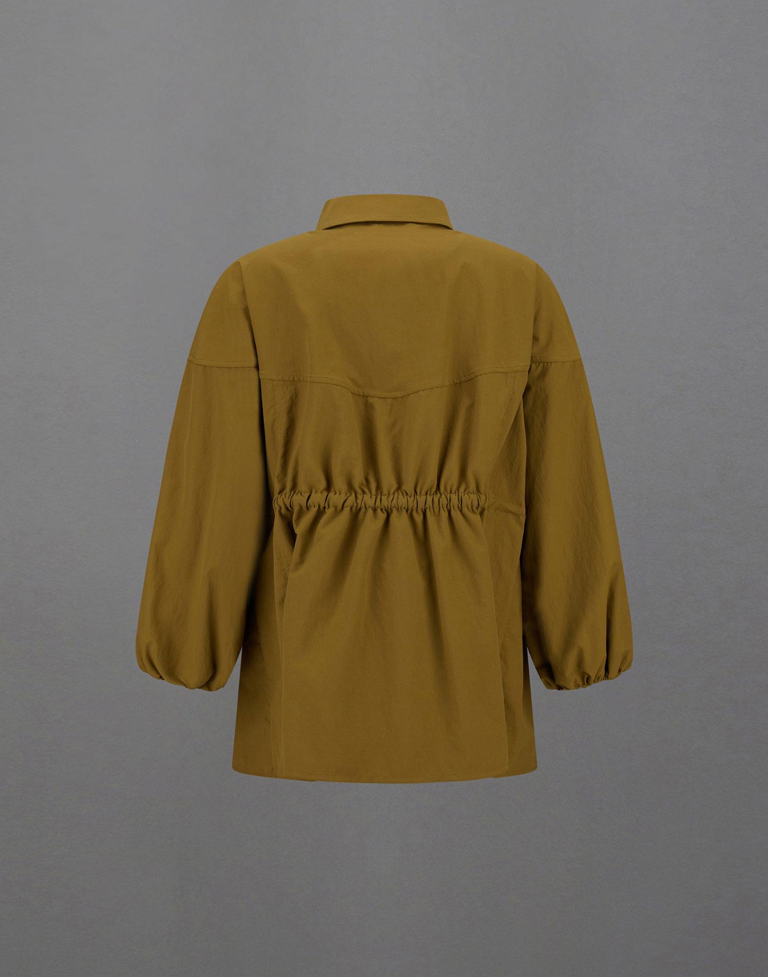 Herno Laminar Shacket In Tech-poplin In Light Brown