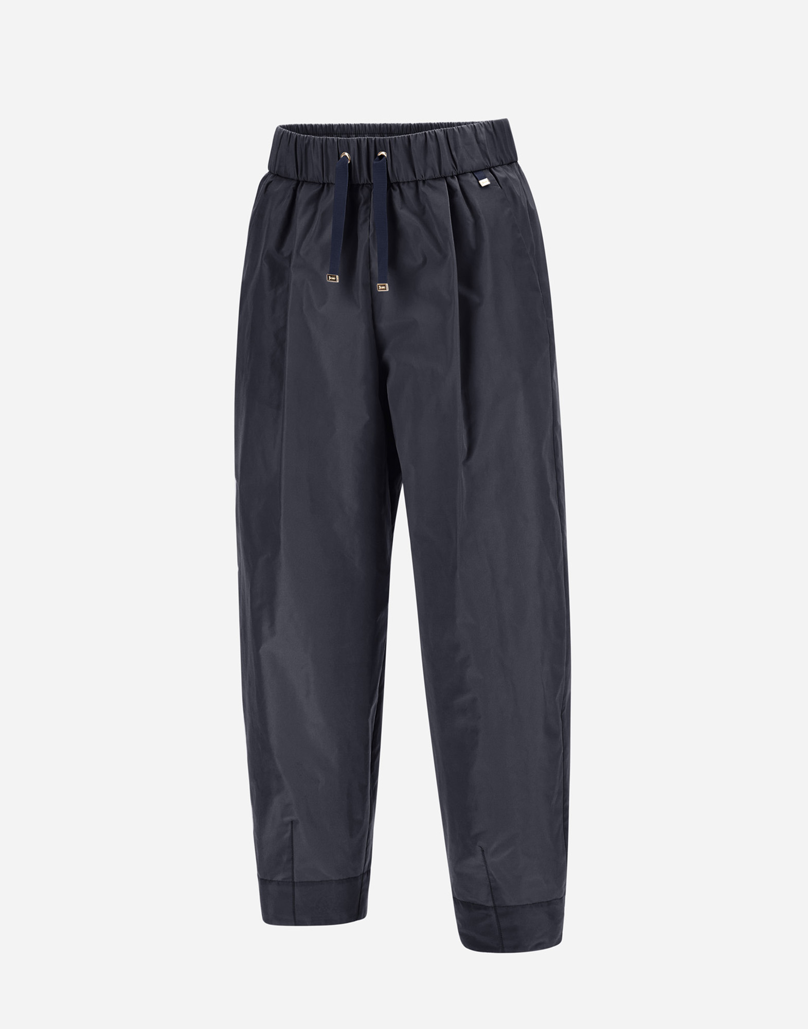 Herno New Techno Taffeta Trousers In New Blue