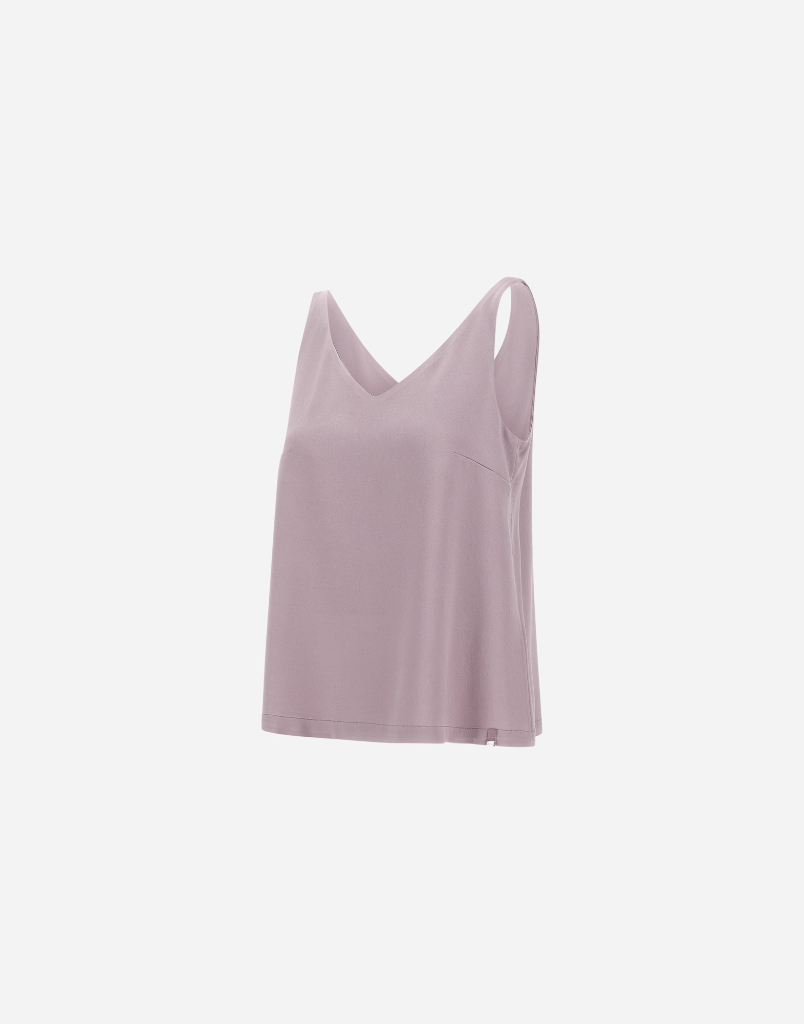 Herno Resort Top In Envers Satin In Pink