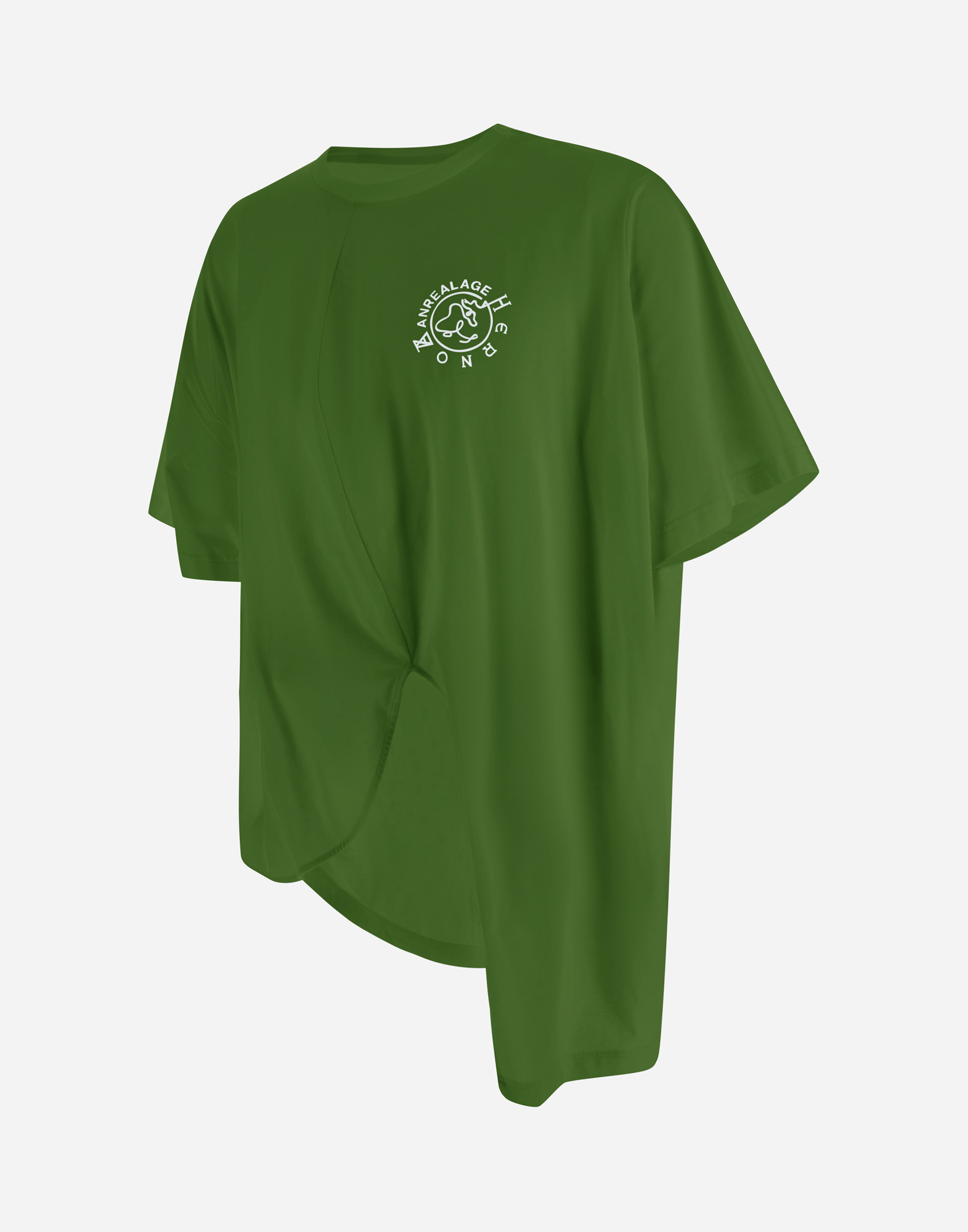 Herno Globe Sweater In Eco Jersey In Garden Green