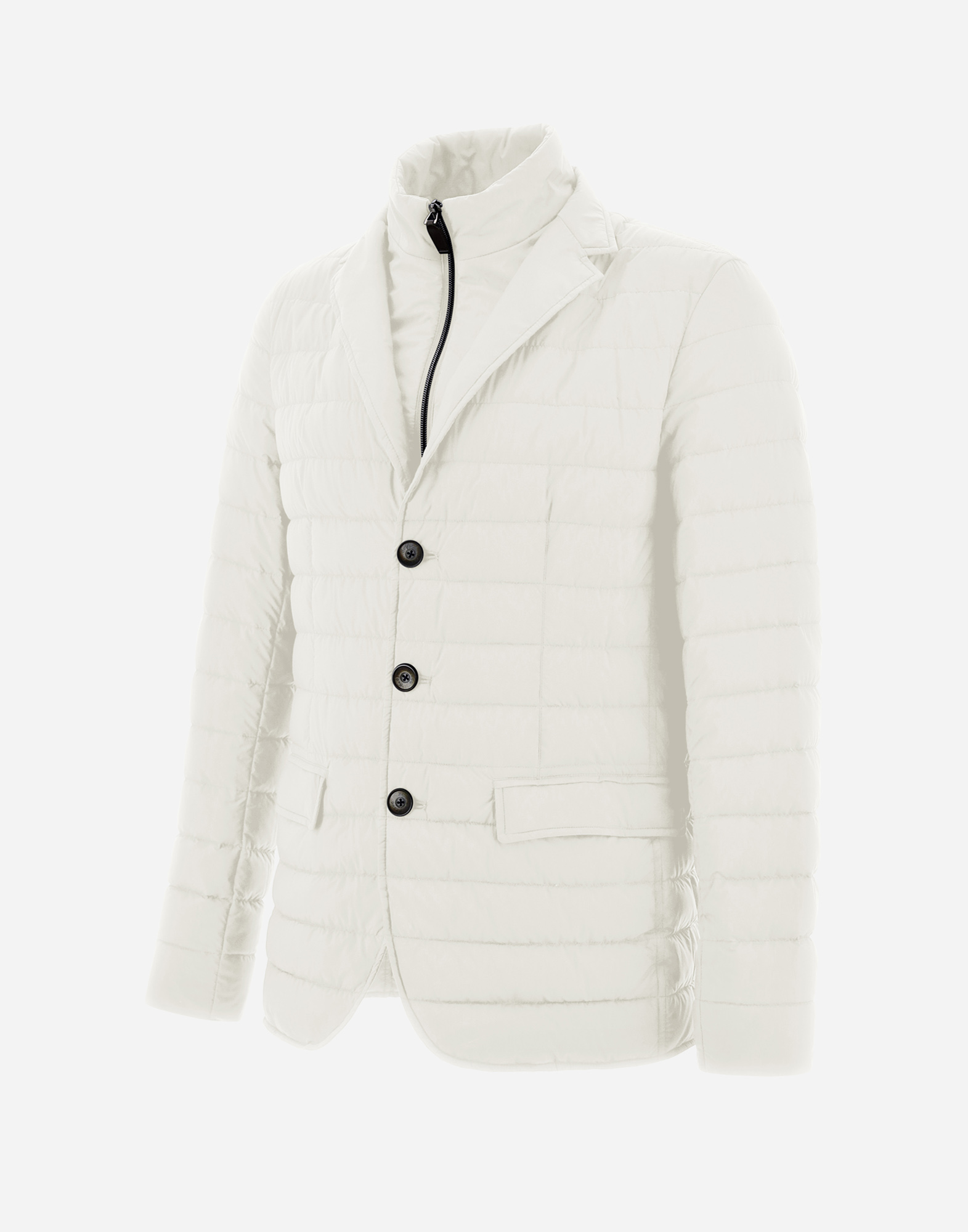 Herno Ecoage Blazer With Bib In White