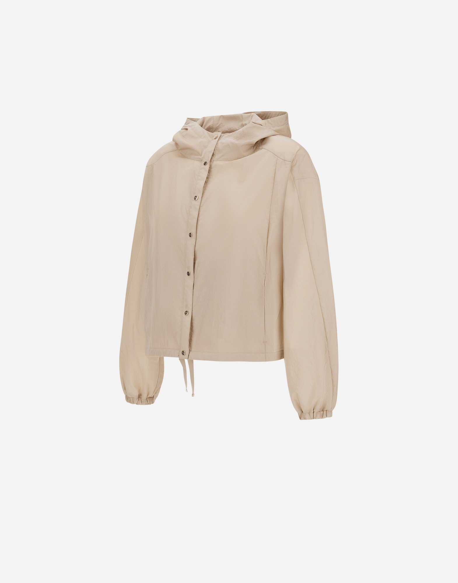 Herno Shiny Tech Crinkle Jacket In Chantilly