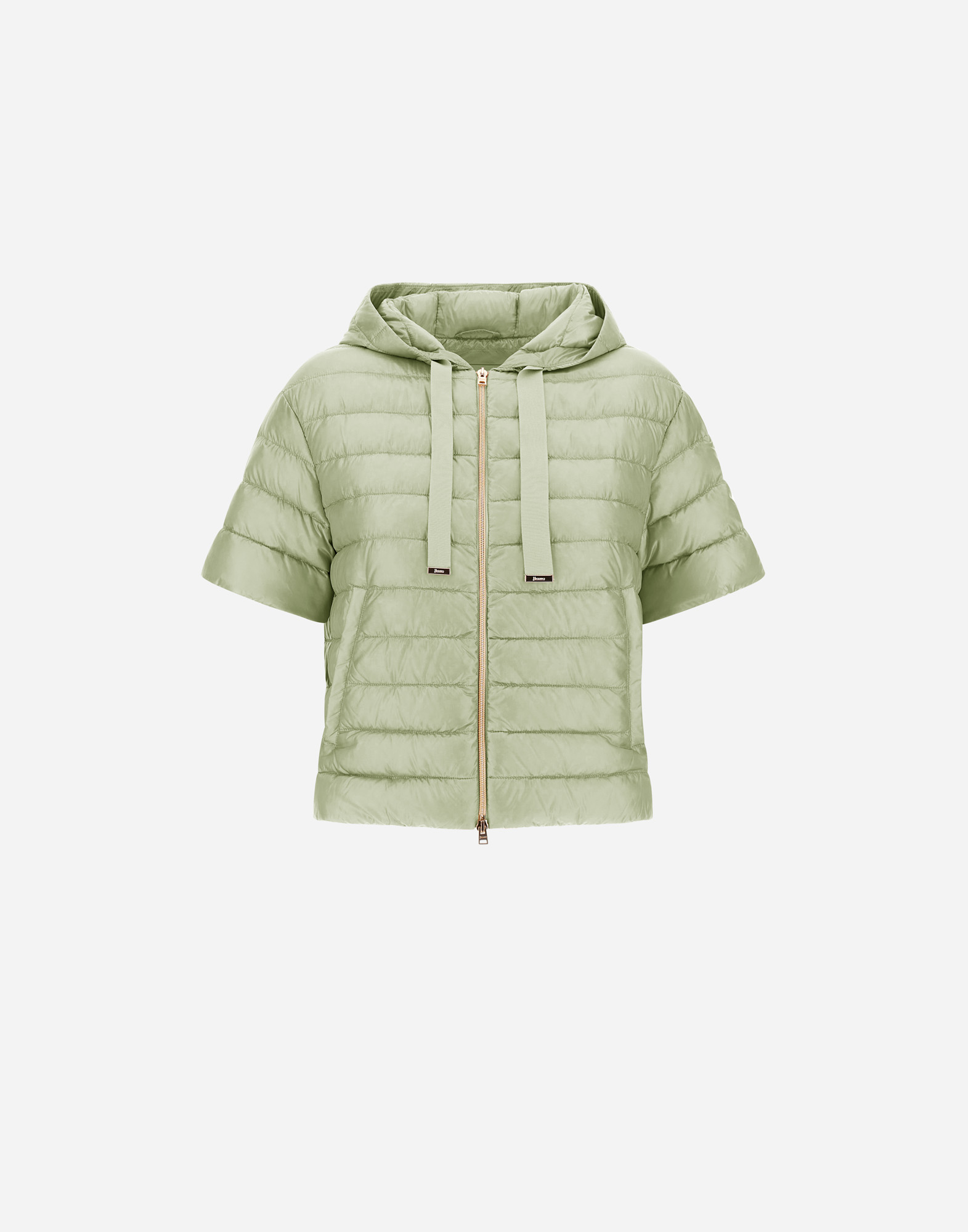 Herno Cape In Nylon Ultralight In Light Green