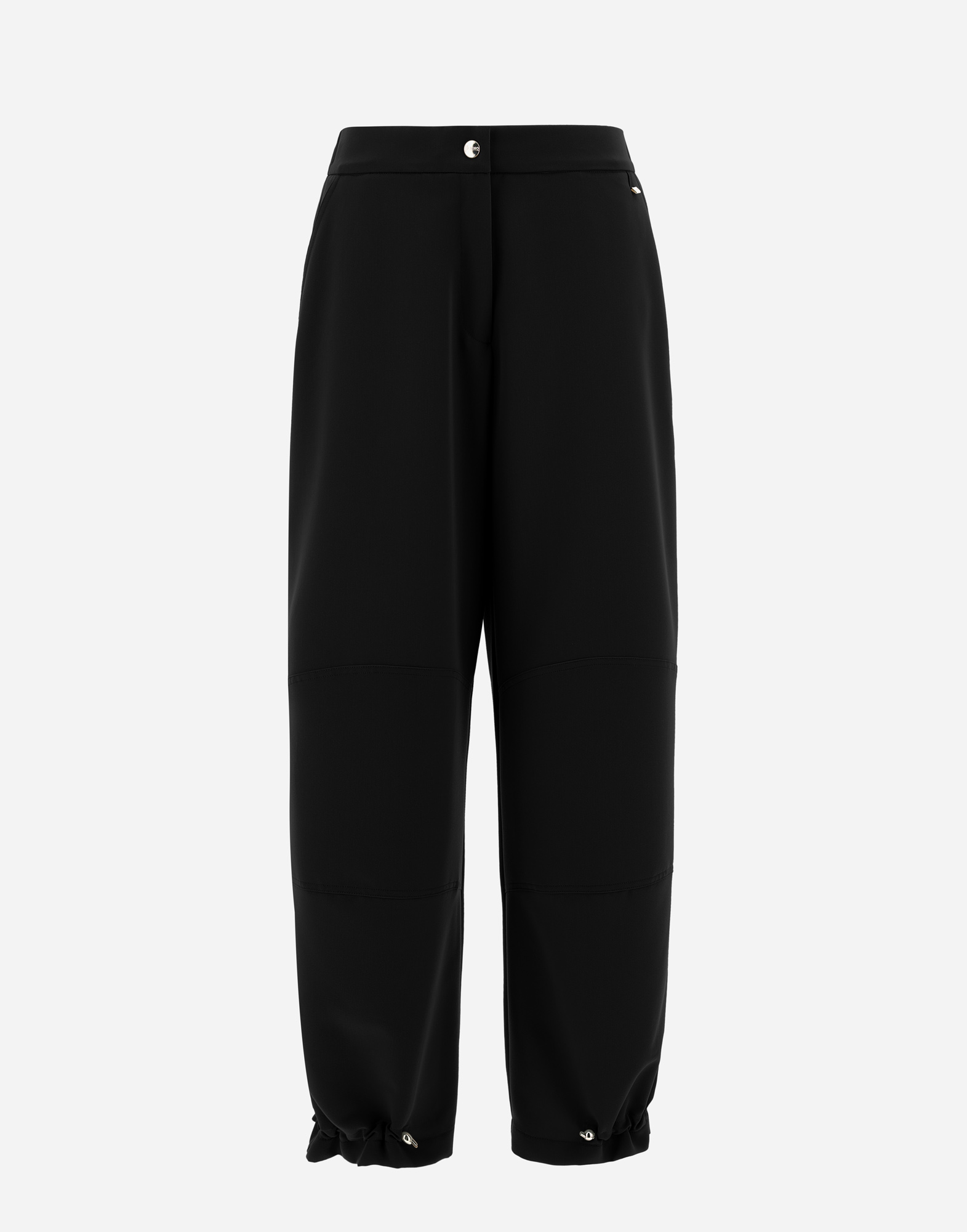 Herno Viscose Effect Trousers In Black