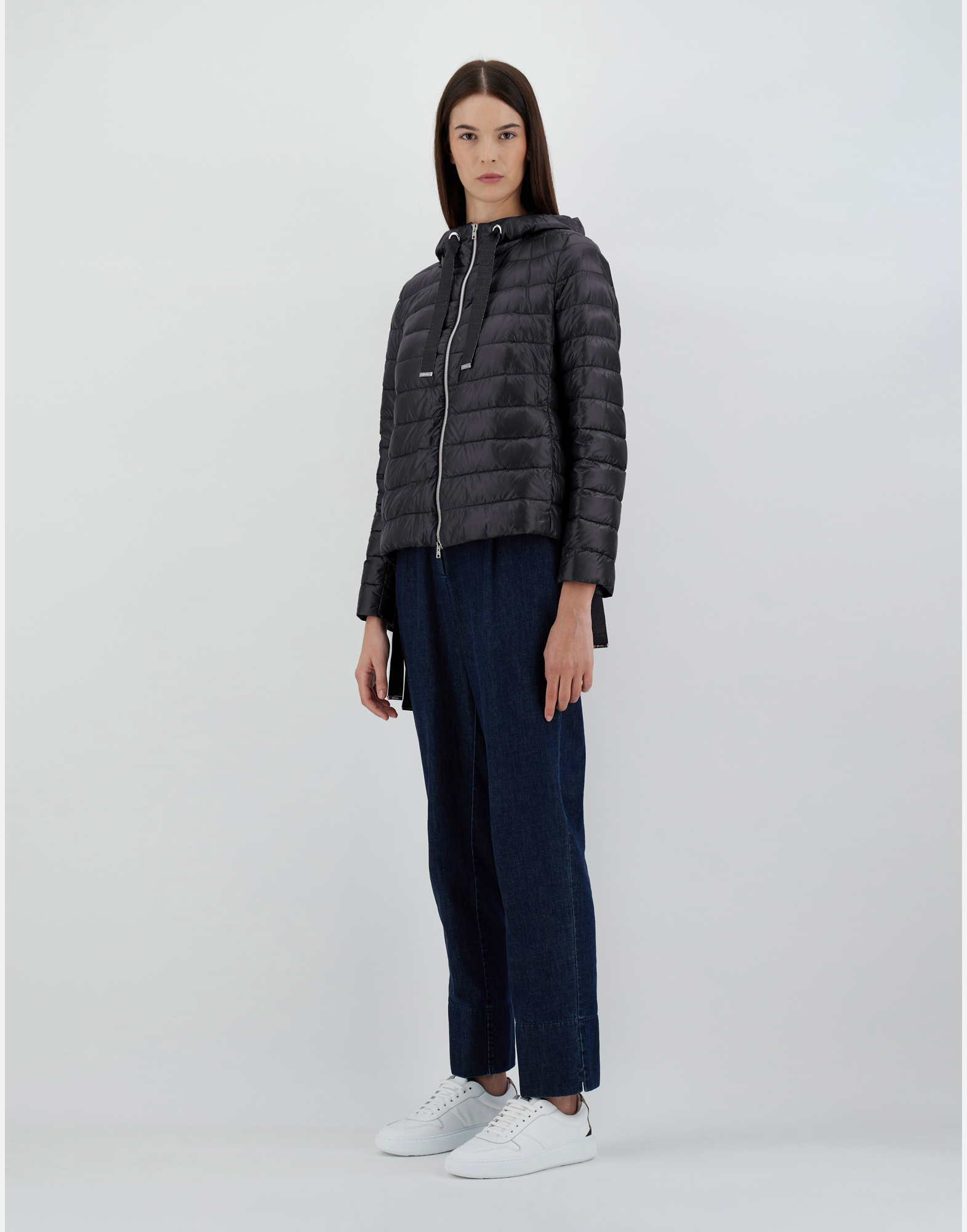 Herno Bomber Jacket In Nylon Ultralight In Black