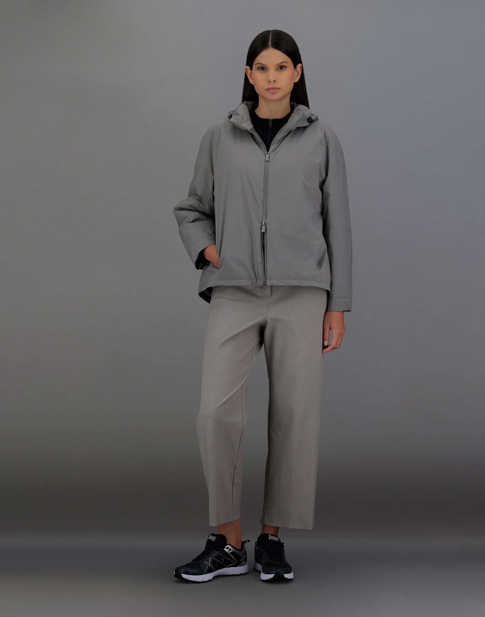 Herno Laminar Jacket In 2l Gore-tex In Grey