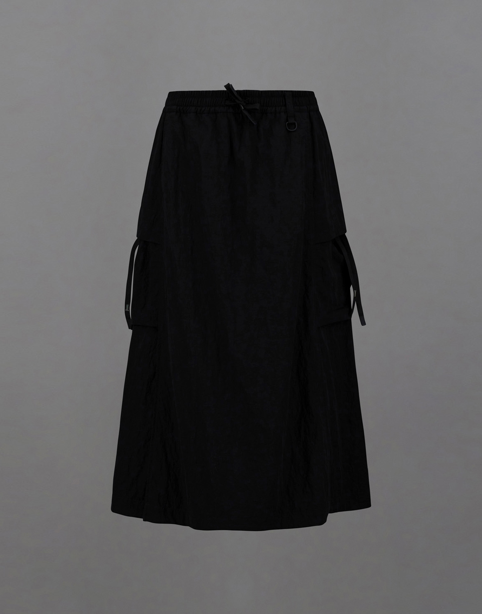 Herno Laminar Skirt In Tech-crinkle And Extralight Stretch In Black