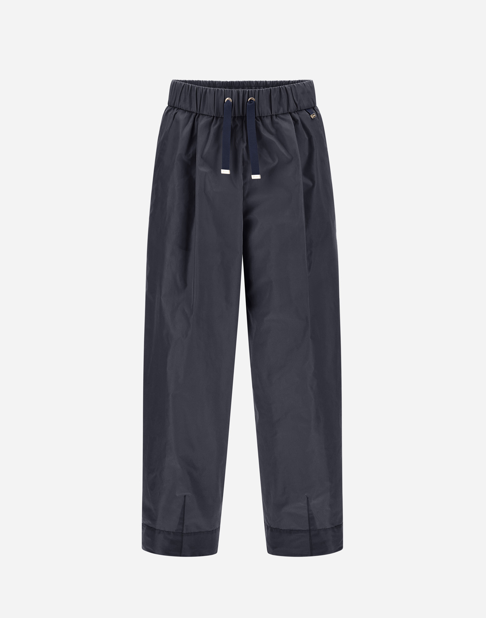 Herno New Techno Taffeta Trousers In New Blue