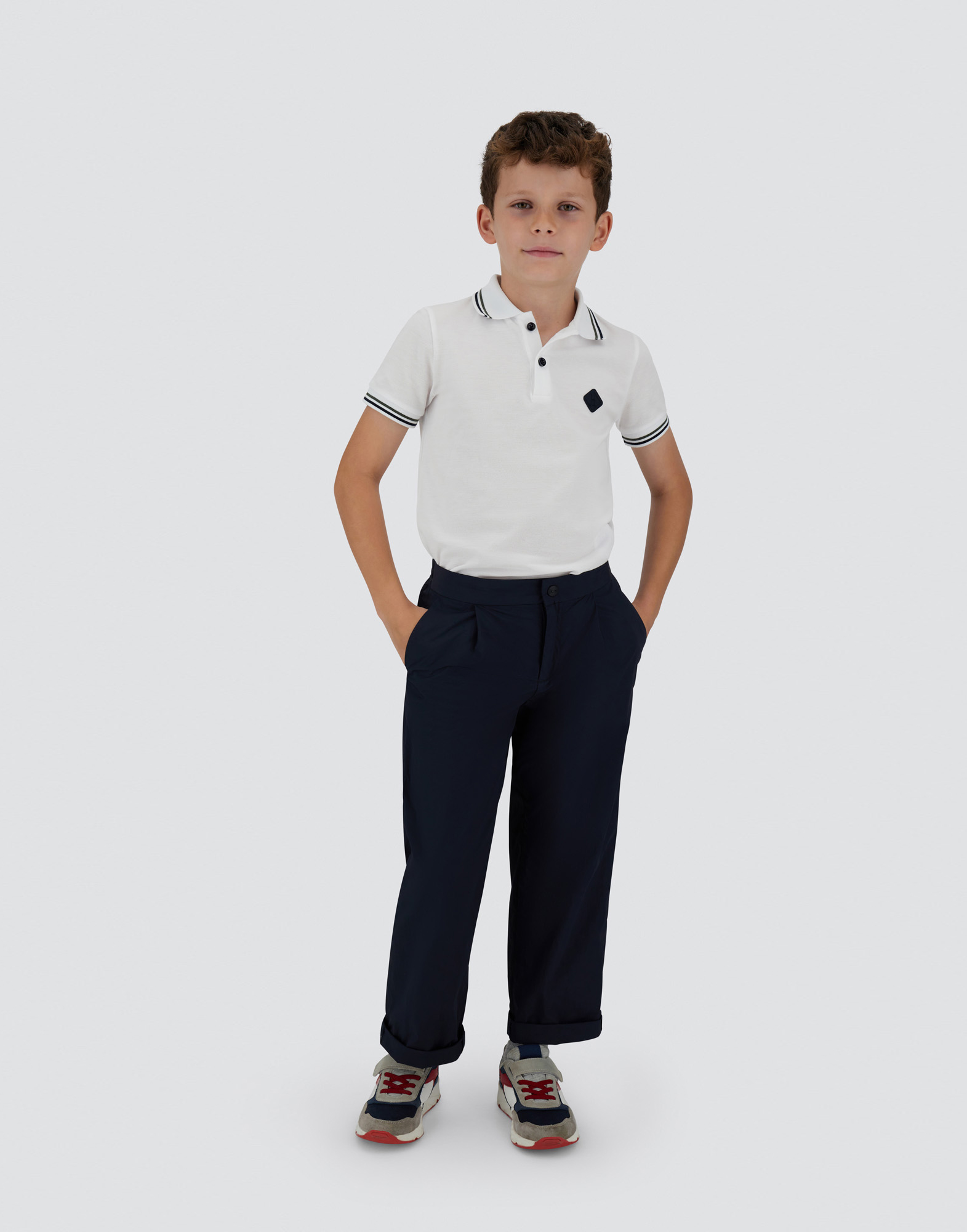 Shop Herno Trousers In Ultralight Crease In Blue