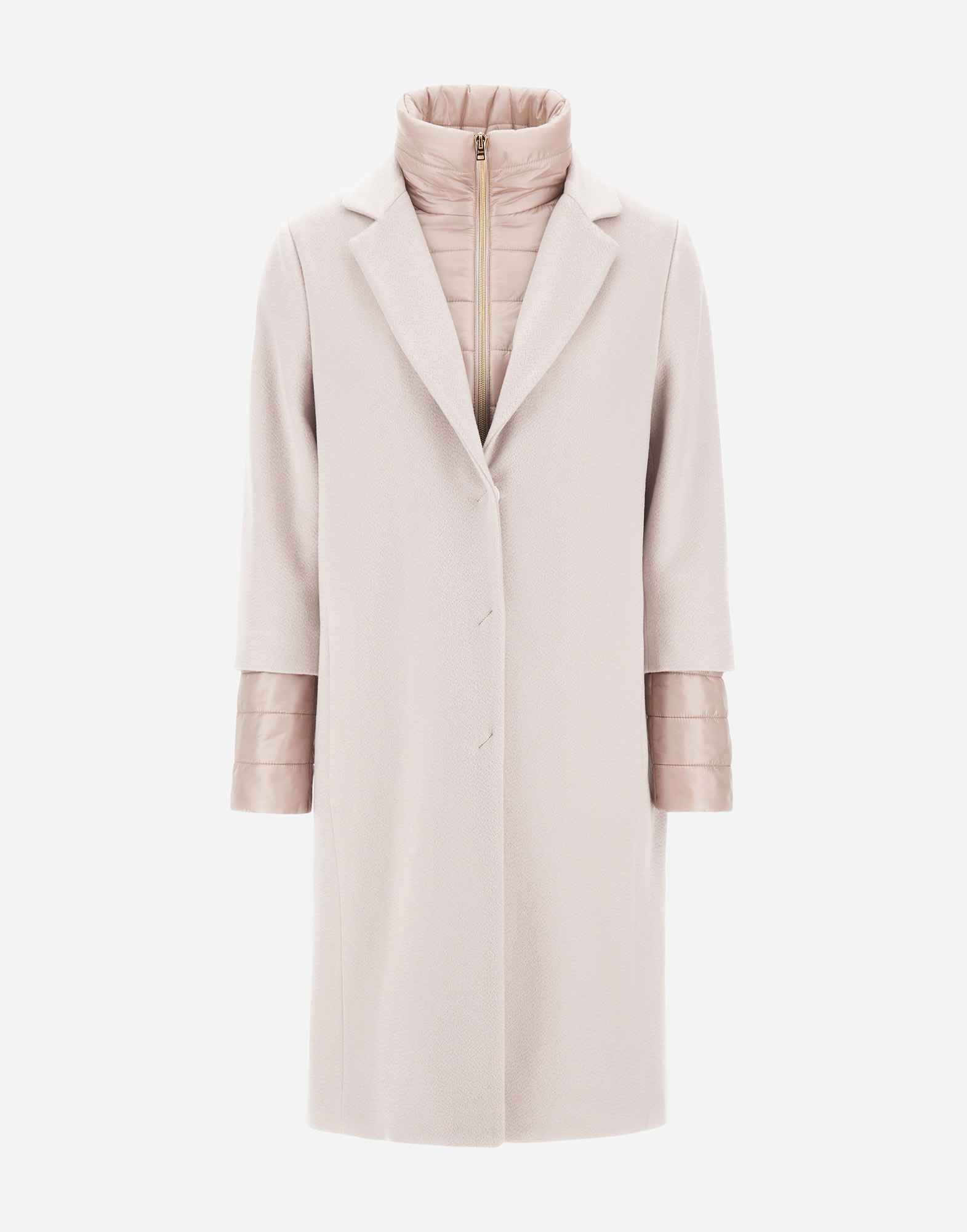 Shop Herno Coat In New Cashmere And Nylon Ultralight In Chantilly
