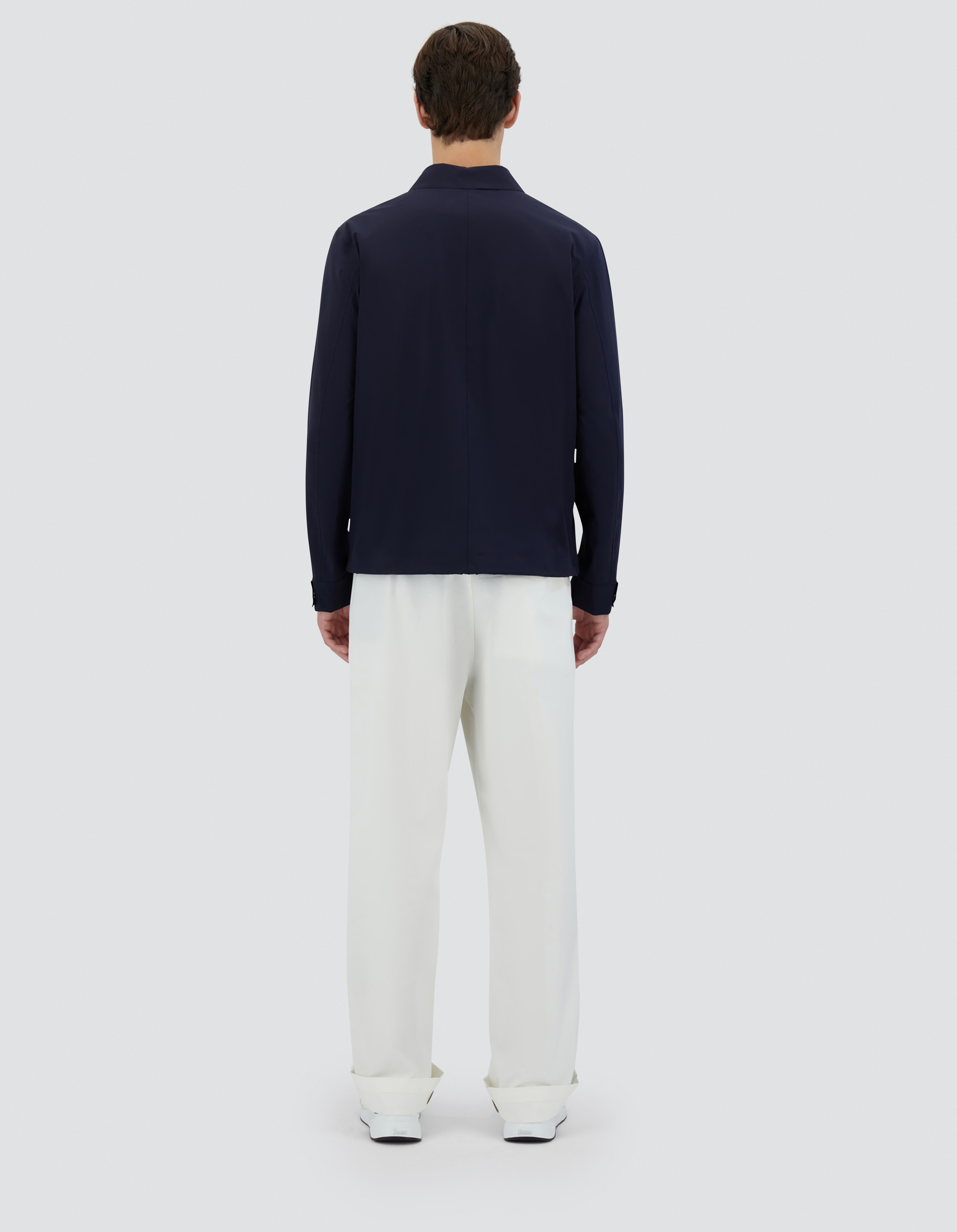 Herno Essence Shacket In Blu Navy