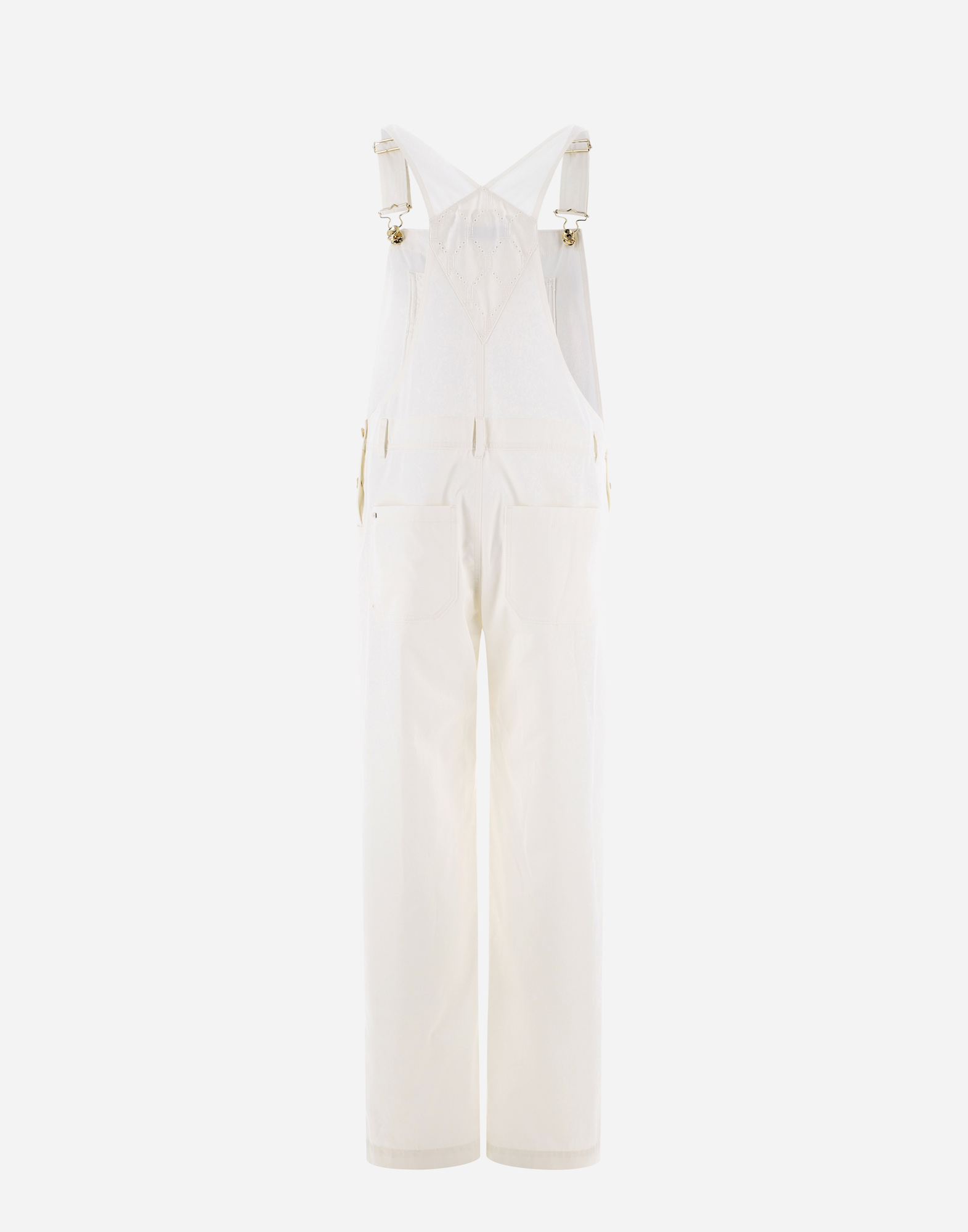 Herno Embroidered Delon Dungarees In White