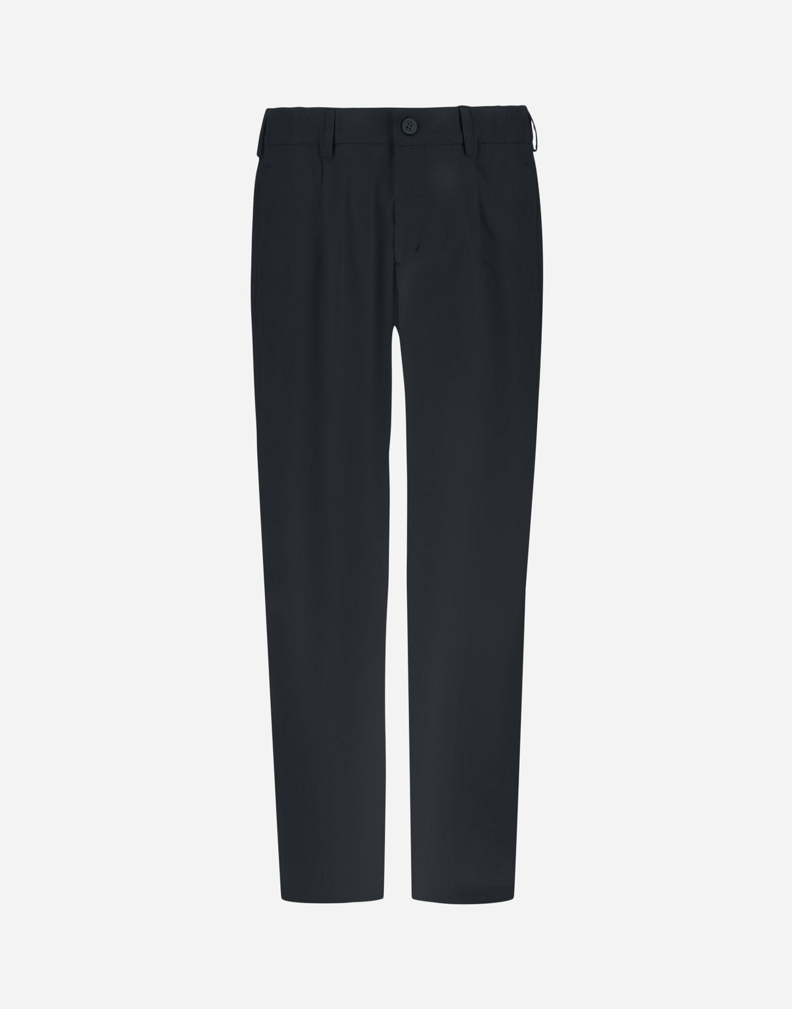 Herno Cotton Feel Trousers With Drawstring In Blu Navy