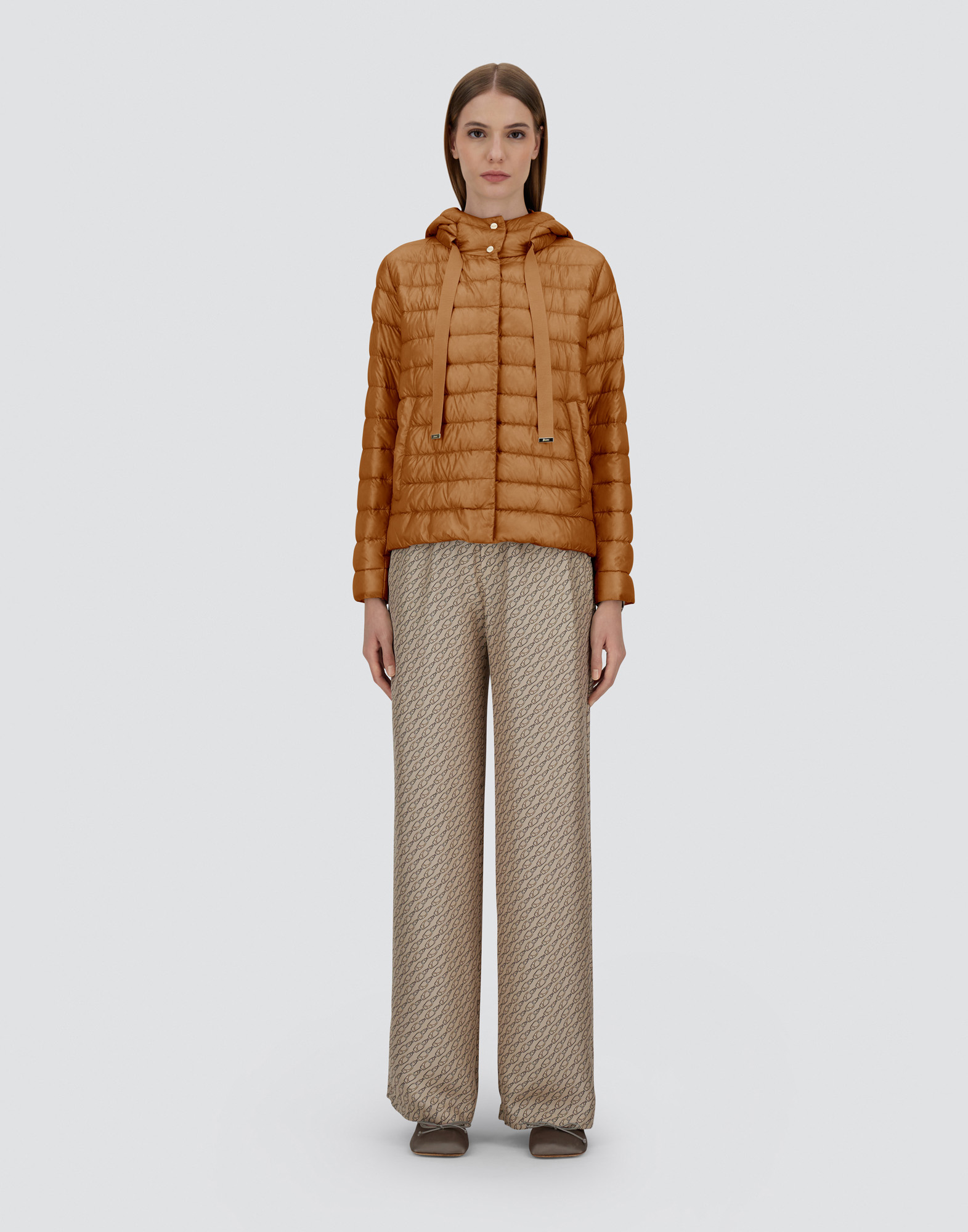 Herno Nylon Ultralight Jacket In Camel