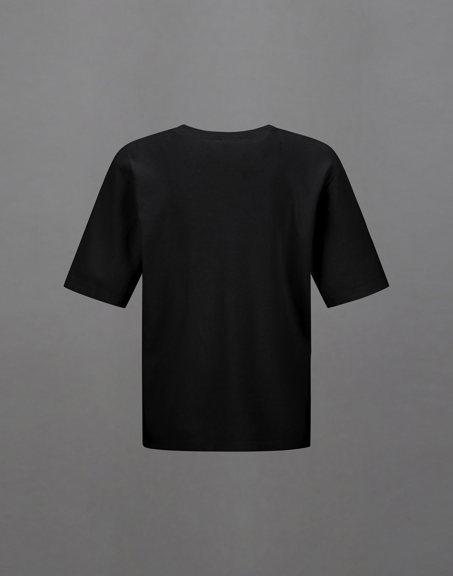 Herno Laminar T-shirt In Light Knit In Black