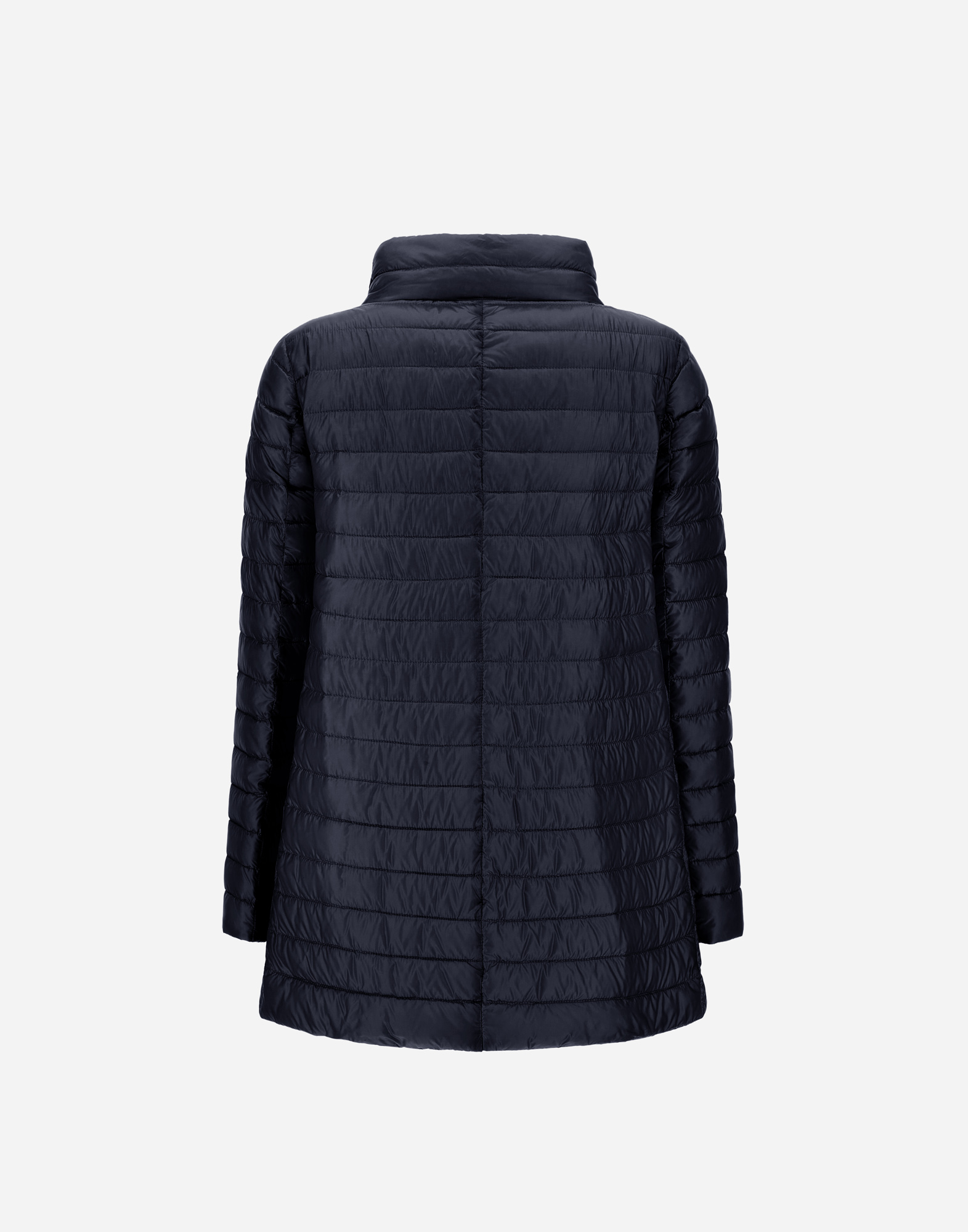 Herno Reversible A-shape Jacket In Nylon Ultralight In Blue Grey