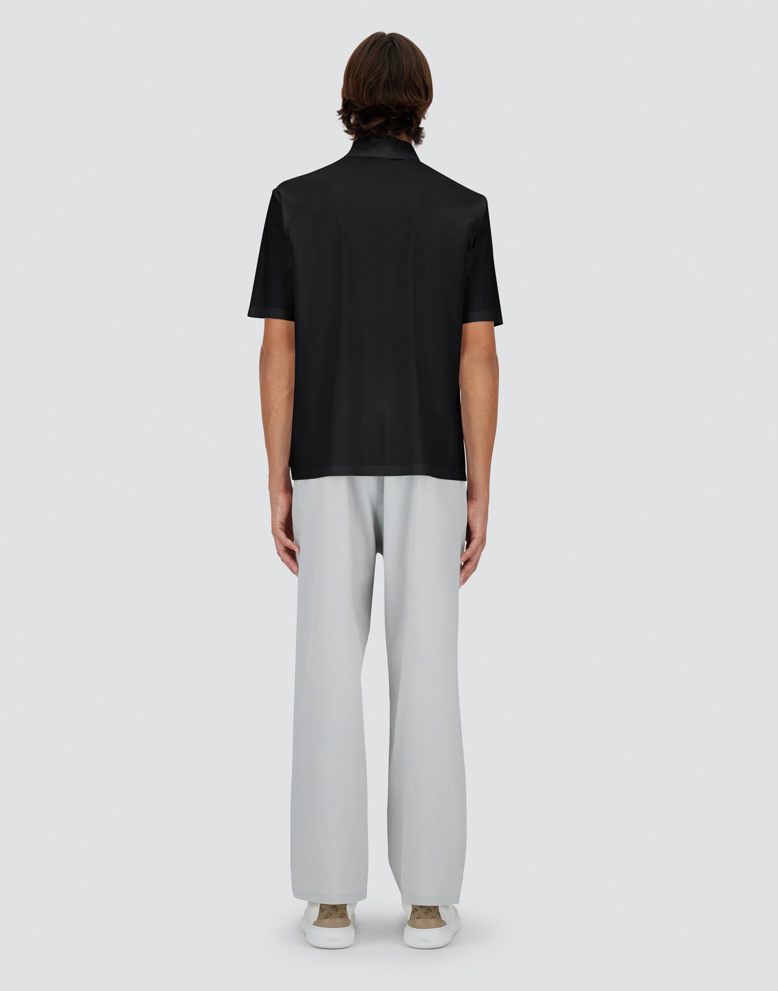 Herno Spring Ultralight Scuba Polo Shirt In Black