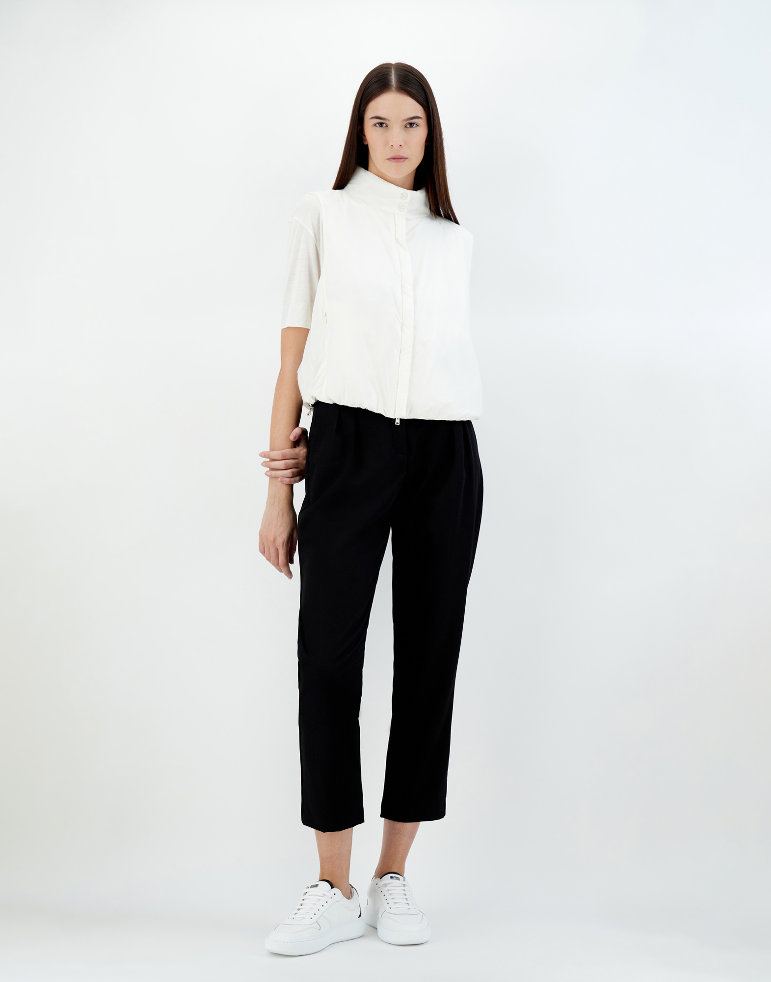 Herno Ecoage Sleeveless Jacket In White
